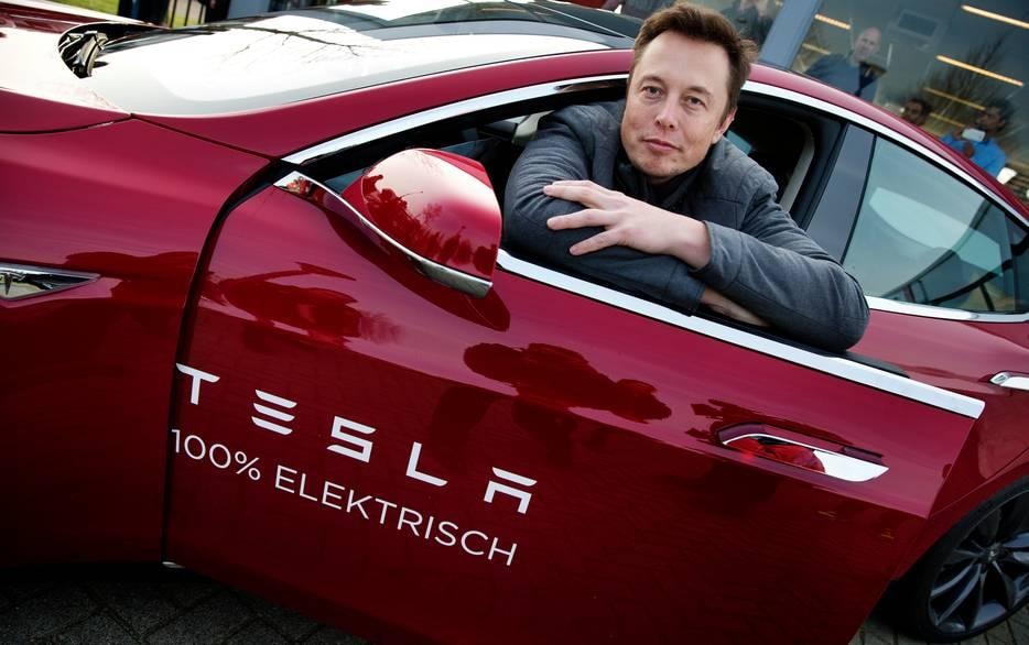 Elon Musk in 2014 tijdens een bezoek aan Nederland. Foto: ANP. Zeker, Elon Musk was ooit in Nederland, In 2014, bij de opening van zijn Tesla-assemblagefabriek en distributiecentrum in Tilburg. Foto: ANP.