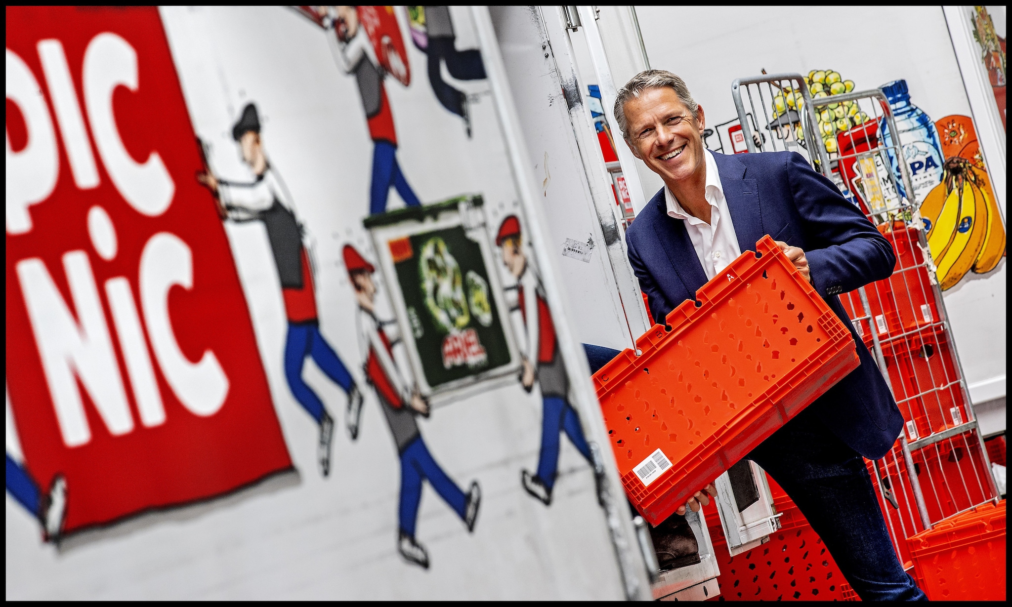 Michiel Muller, werkgever van de nieuwe economie. Foto: Pim Ras Michiel Muller, co-founder en CEO van Picnic.