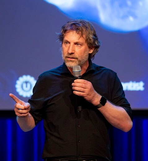 Martijn Aslander Auteur/spreker, lifehacker, technologiefilosoof: Martijn Aslander. Foto: Bob Bronshoff