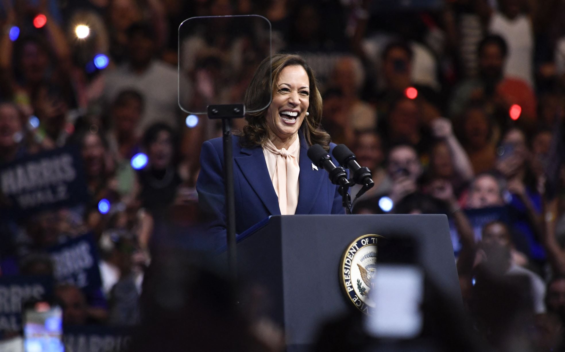 Democratisch presidentskandidaat Kamala Harris. Foto: AFP/ANP