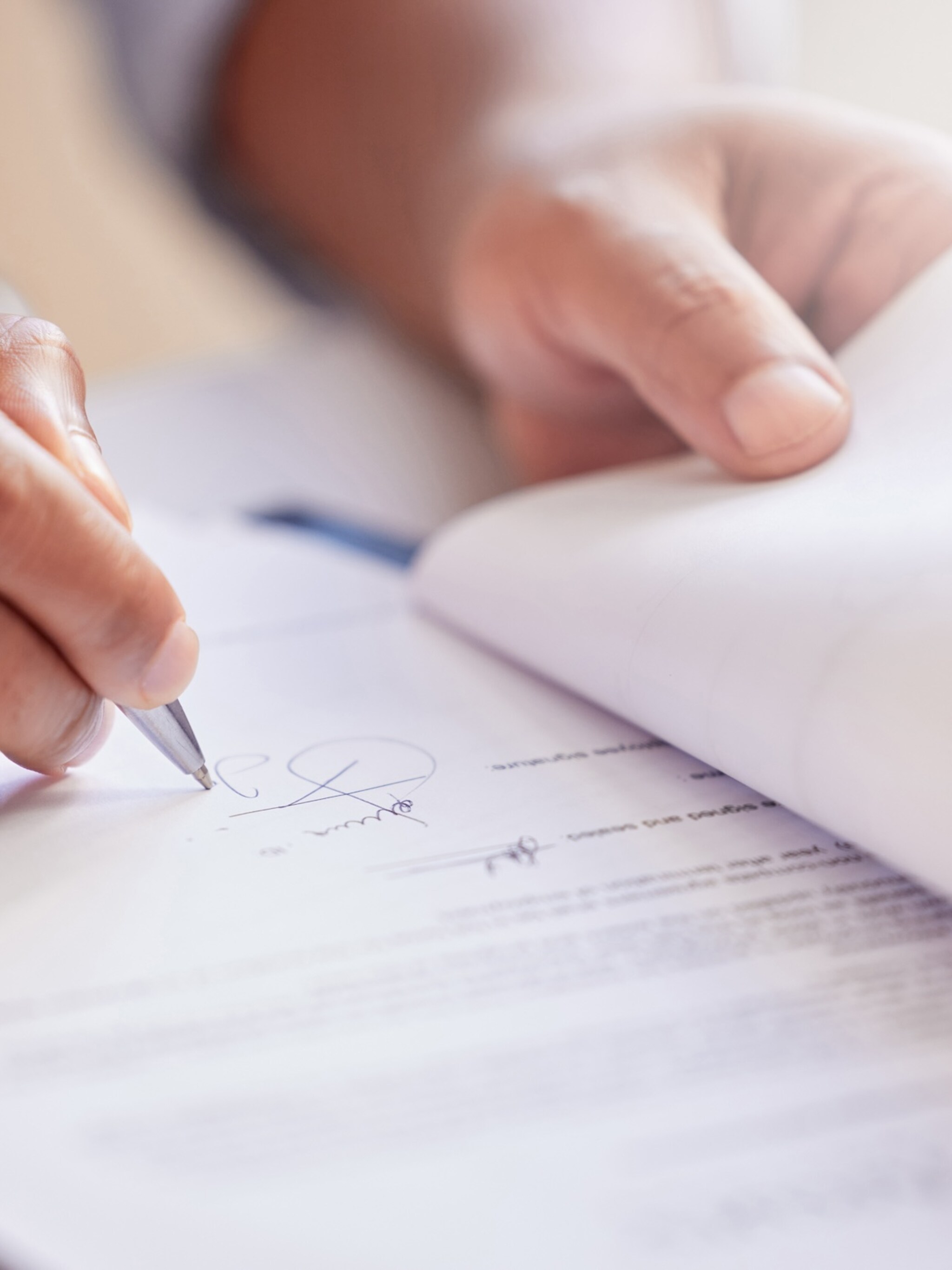 het verdwijnen van de handtekening