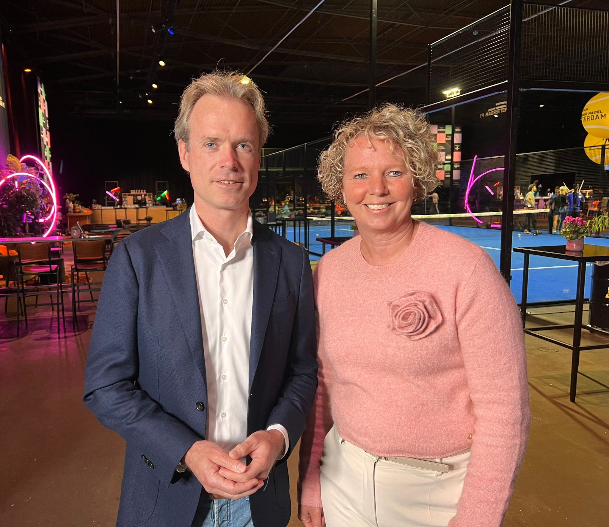 Wijnand de Groot (Logicall) en Chantal Orbon (EY). Wijnand de Groot (Logicall) en Chantal Orbon (EY).