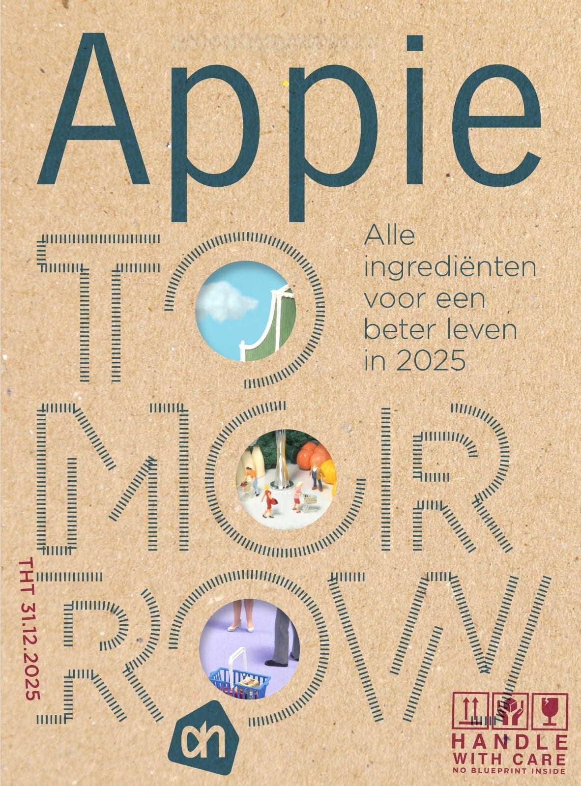 Het boek Appie Tomorrow, waarin Albert Heijn in 2018 de toekomst van de supermarkt in 2025 schetste.