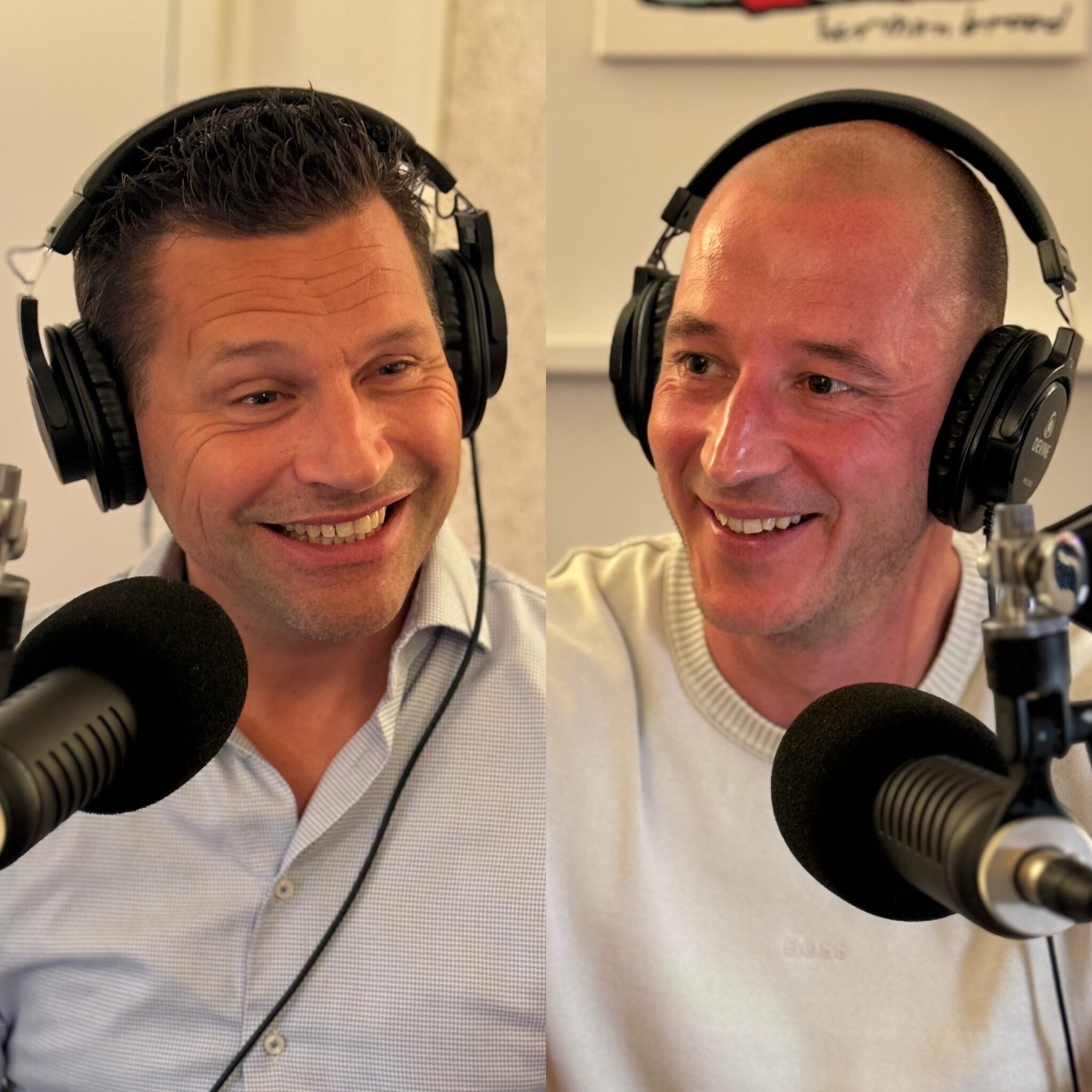 Lennaert Koch (CFO van HelloPrint) en Tim Bos (managing partner bij The Good Agency). BW
