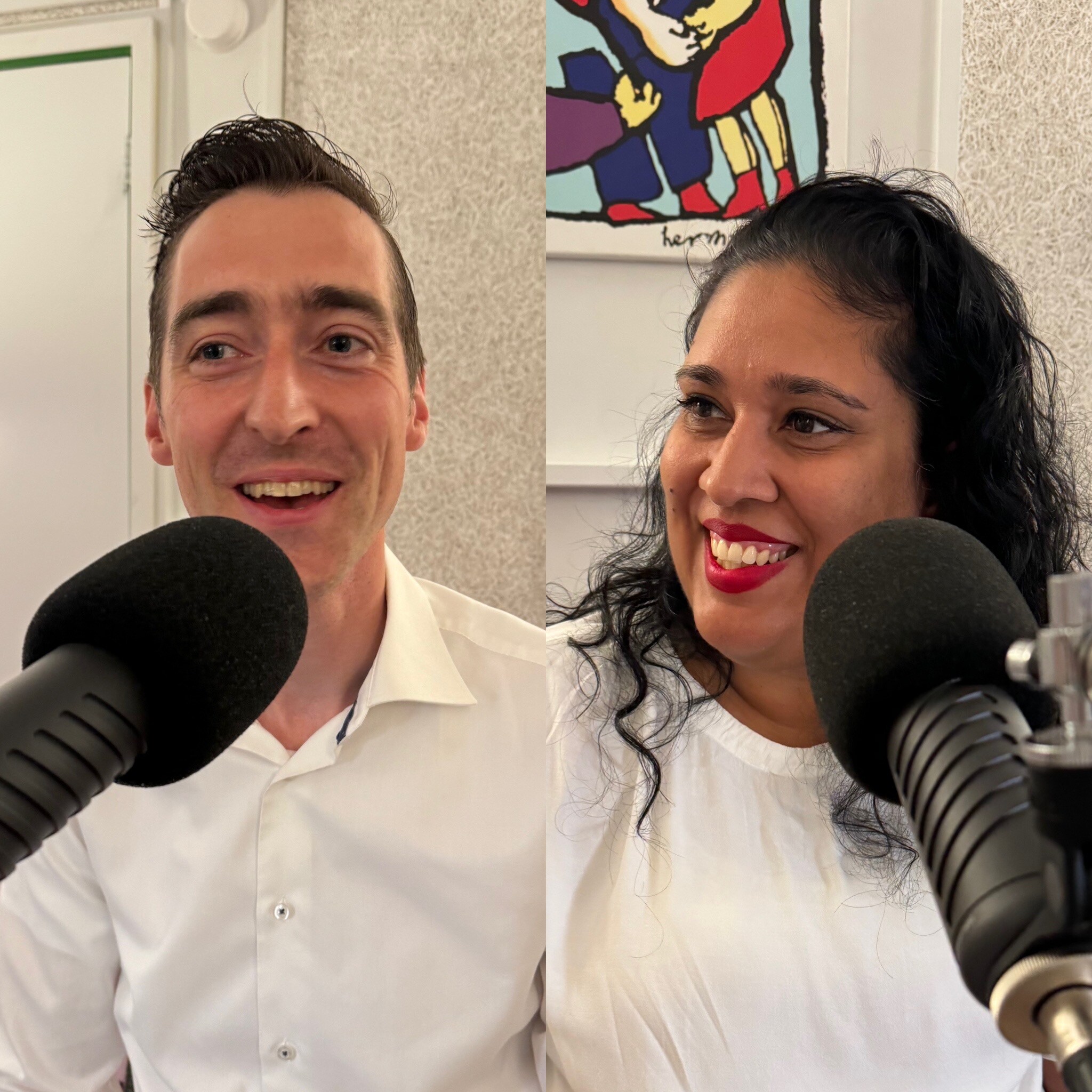 Aram Falticeanu (Director en hoofd Innovatie van KPMG) en Aarti Narain (directielid en register accountant van TIC Assurance) BW