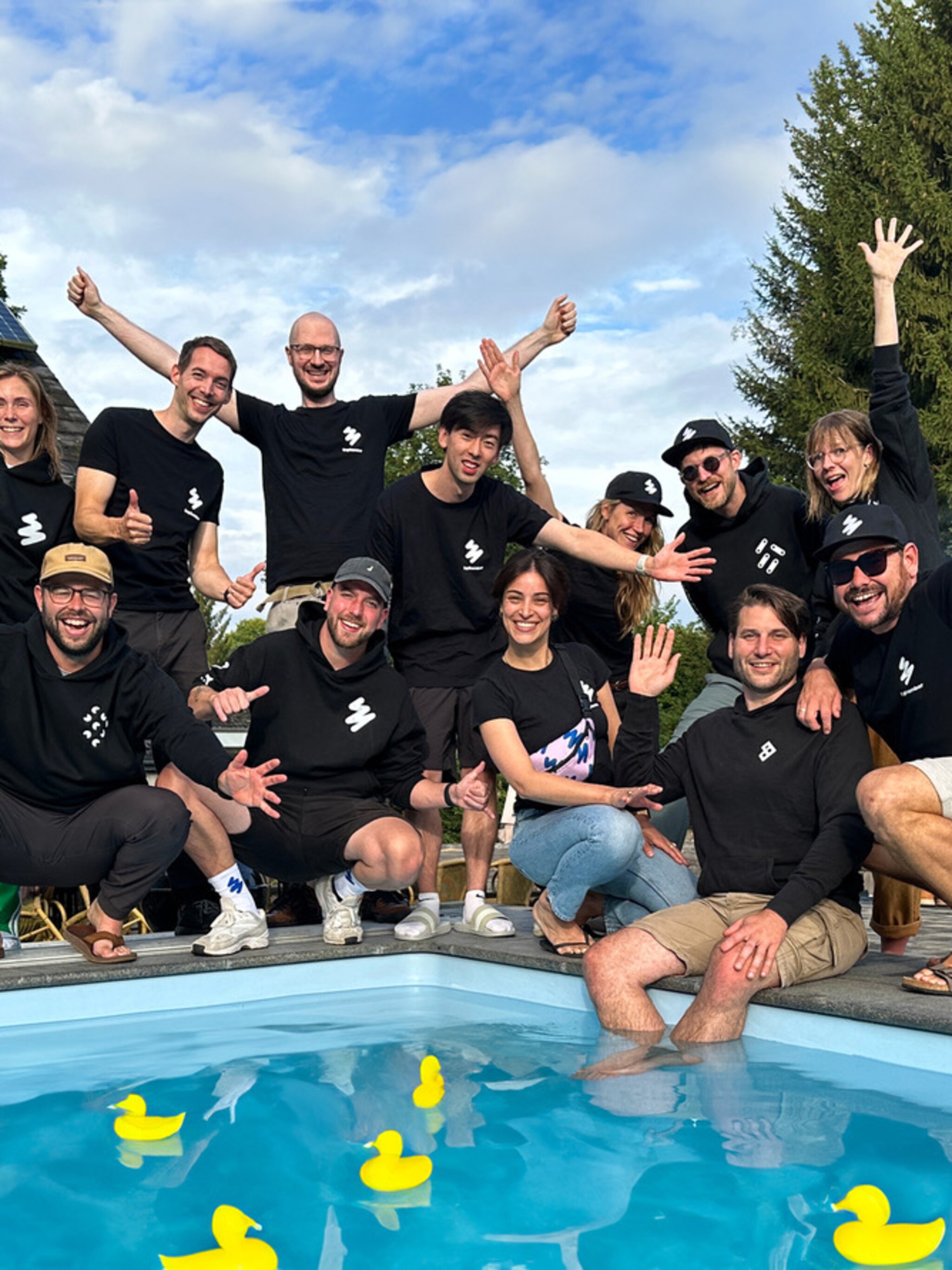 bedrijf met personeel op vakantie september