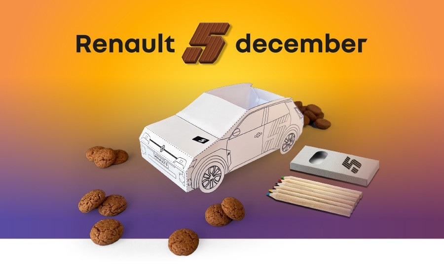 Renault 5 december-actie. Afbeelding: Bureau N11.