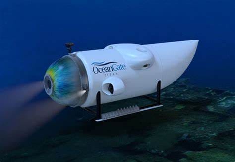 De Titan van OceanGate, dat had moeten afdalen naar de Titanic. De Titan van OceanGate, dat had moeten afdalen naar de Titanic.