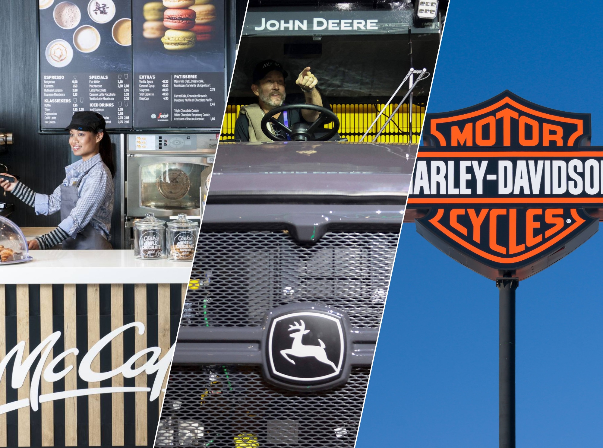 Fastfoodketen McDonald's, landbouwmachinemaker Deere en motorfabrikant Harley-Davidson schroeven het diversiteitsbeleid terug McDonald’s, landbouwmachinemaker Deere en motorfabrikant Harley-Davidson schroeven het diversiteitsbeleid terug. Afbeelding: Stock.adobe.com