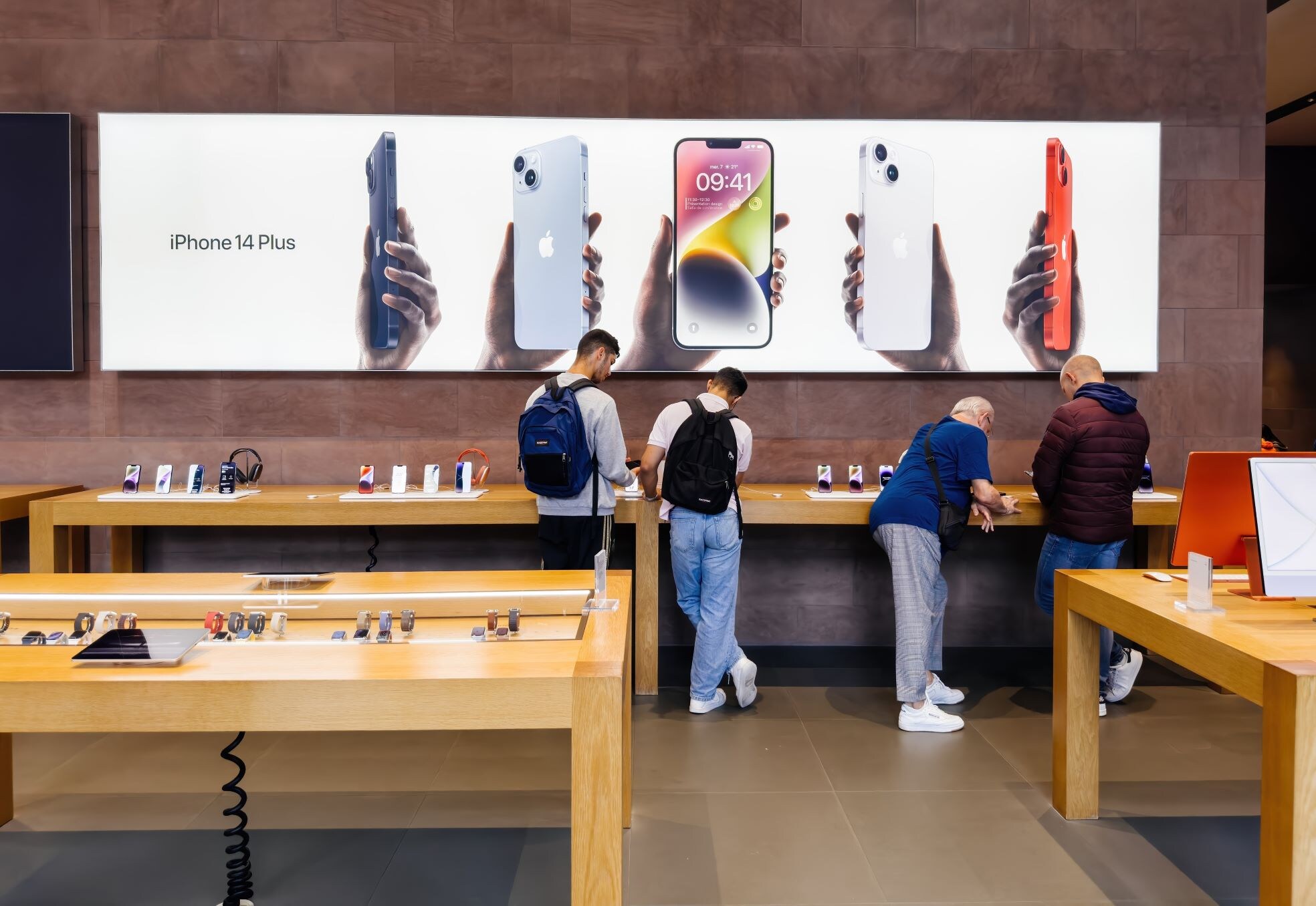Een Apple Store in Parijs. Een Apple Store in Parijs. Foto: Shutterstock
