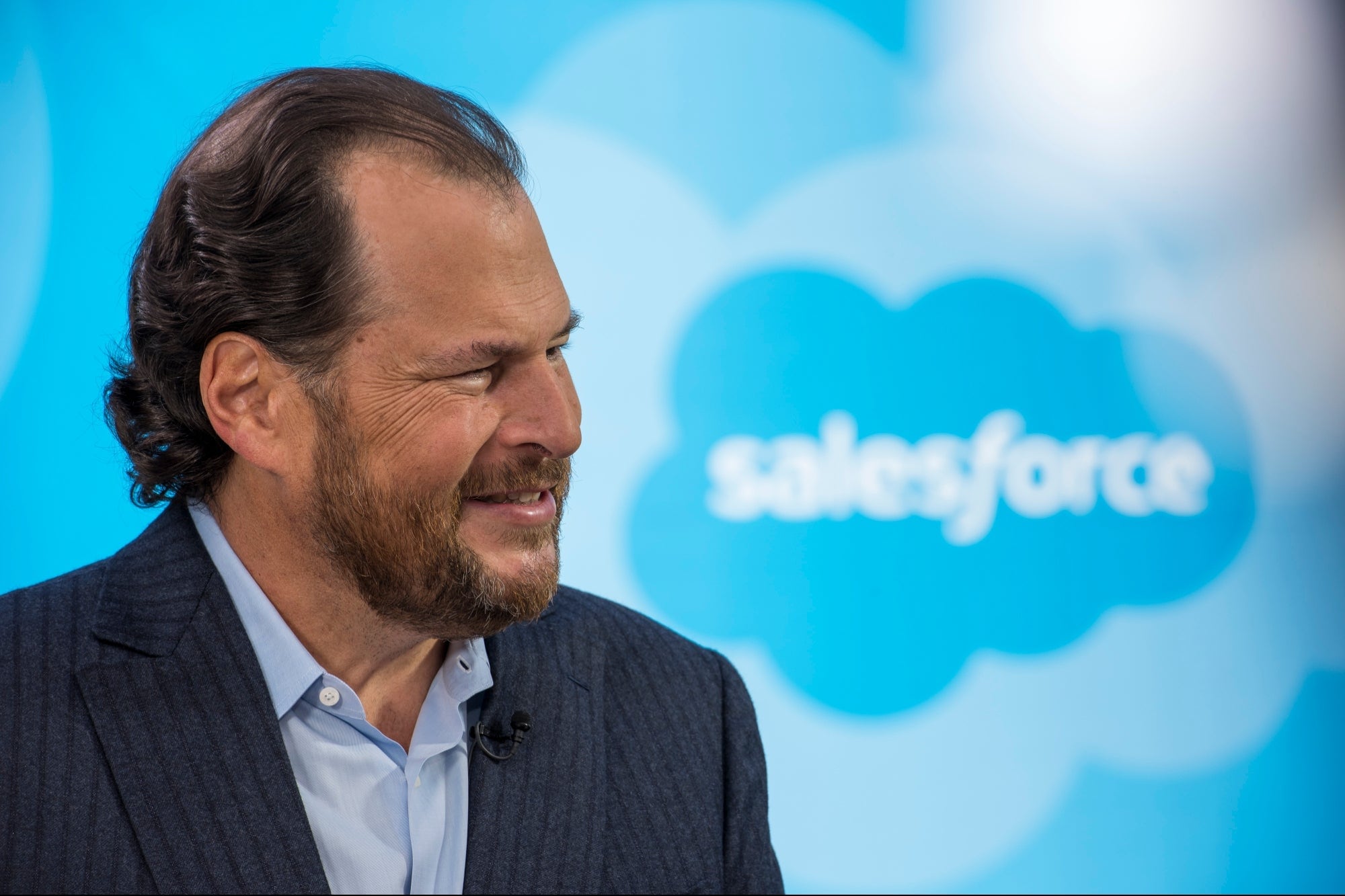 Marc Benioff, ceo van Salesforce. Marc Benioff, CEO van Salesforce.