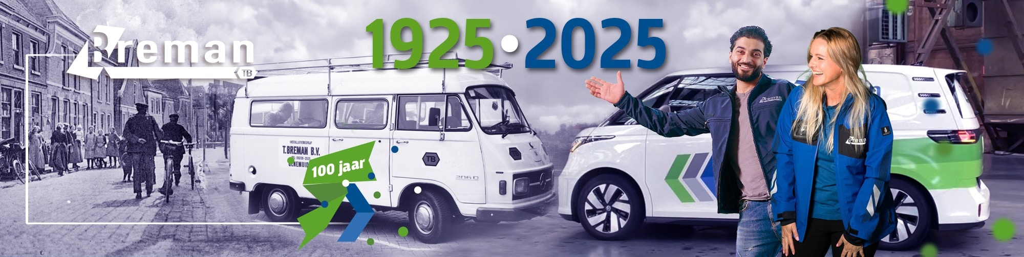 Breman Installatietechniek 100 jaar. Breman Installatietechniek bestaat 100 jaar.