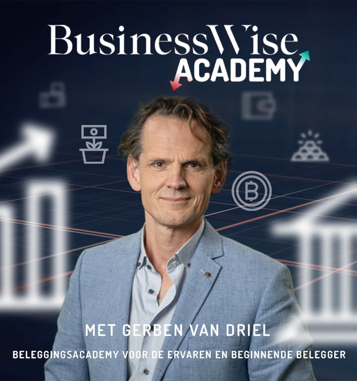 BusinessWise Academy over beleggen, met Gerben van Driel BusinessWise Academy, wekelijks op de woensdag, met presentator Gerben van Driel.