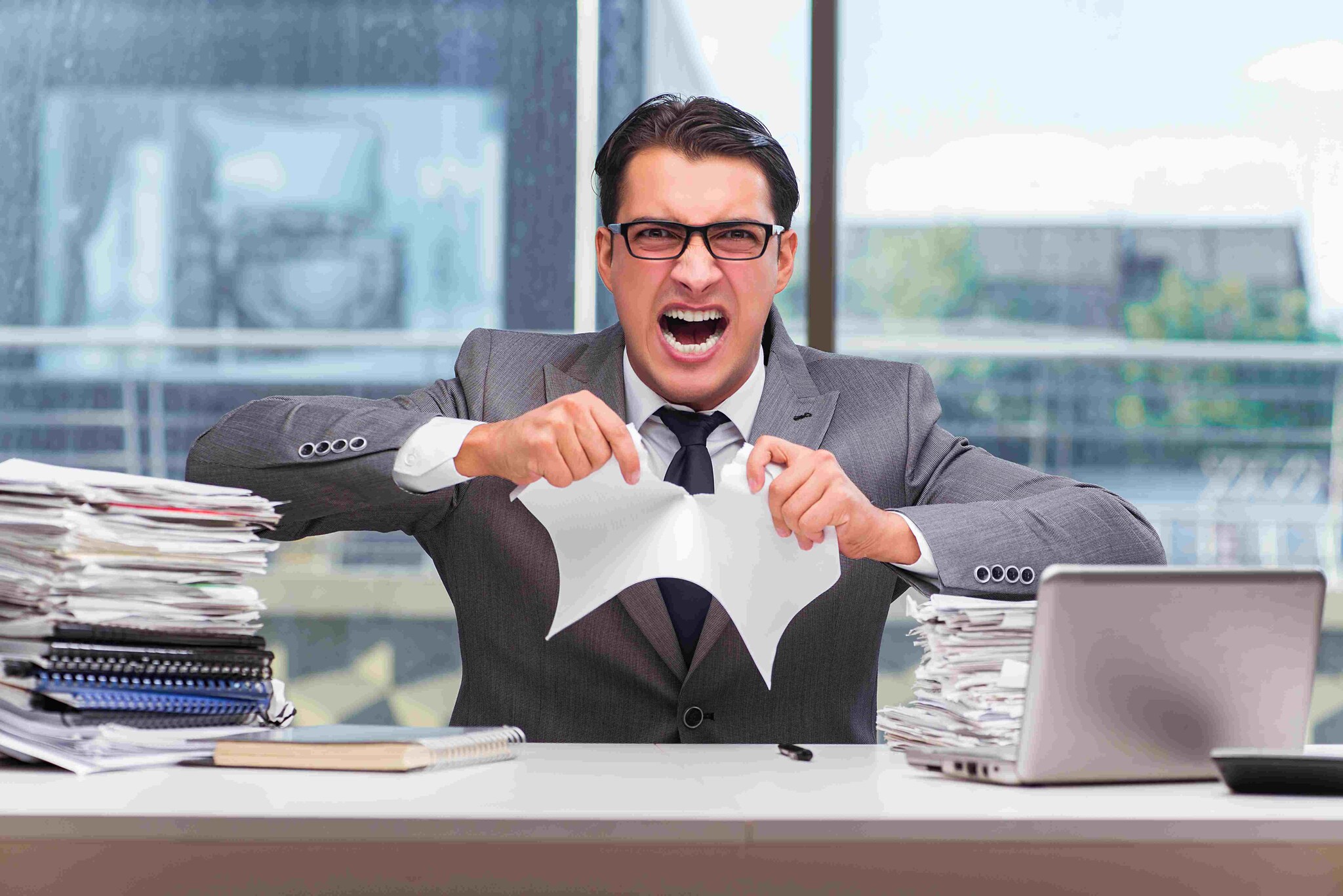 Een best boze leidingevende.. Foto: Shutterstock