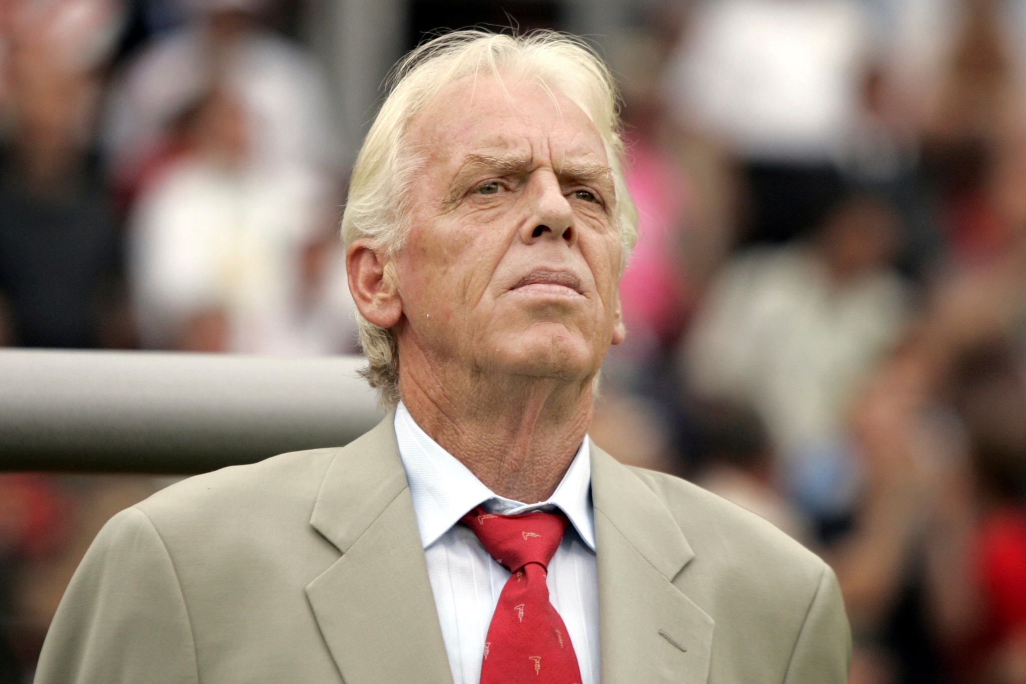 Leo Beenhakker in zijn tijd als bondscoach van Trinidad en Tobago AP