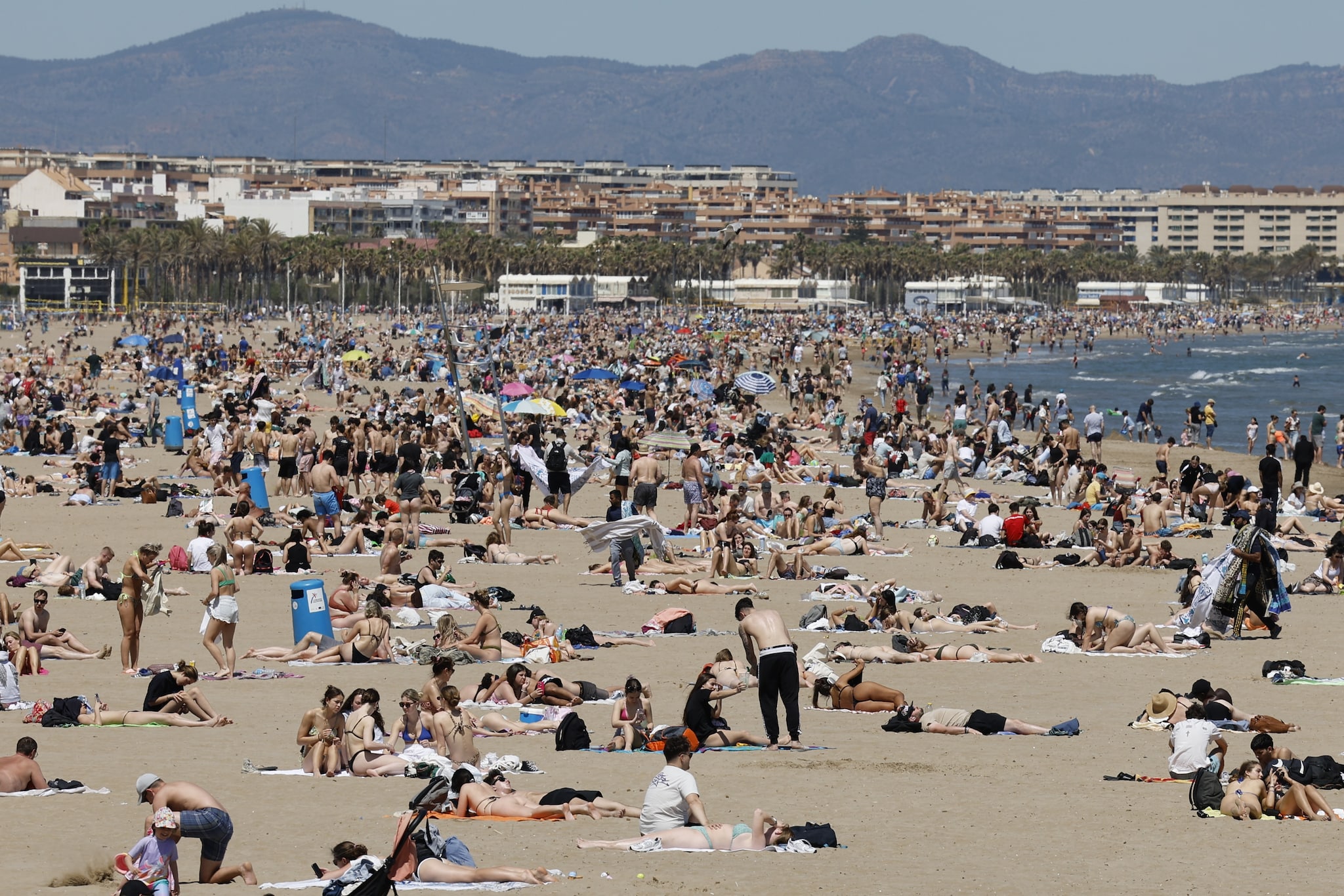 Strand in Spanje. Strand in Spanje. Foto: ANP/EPA