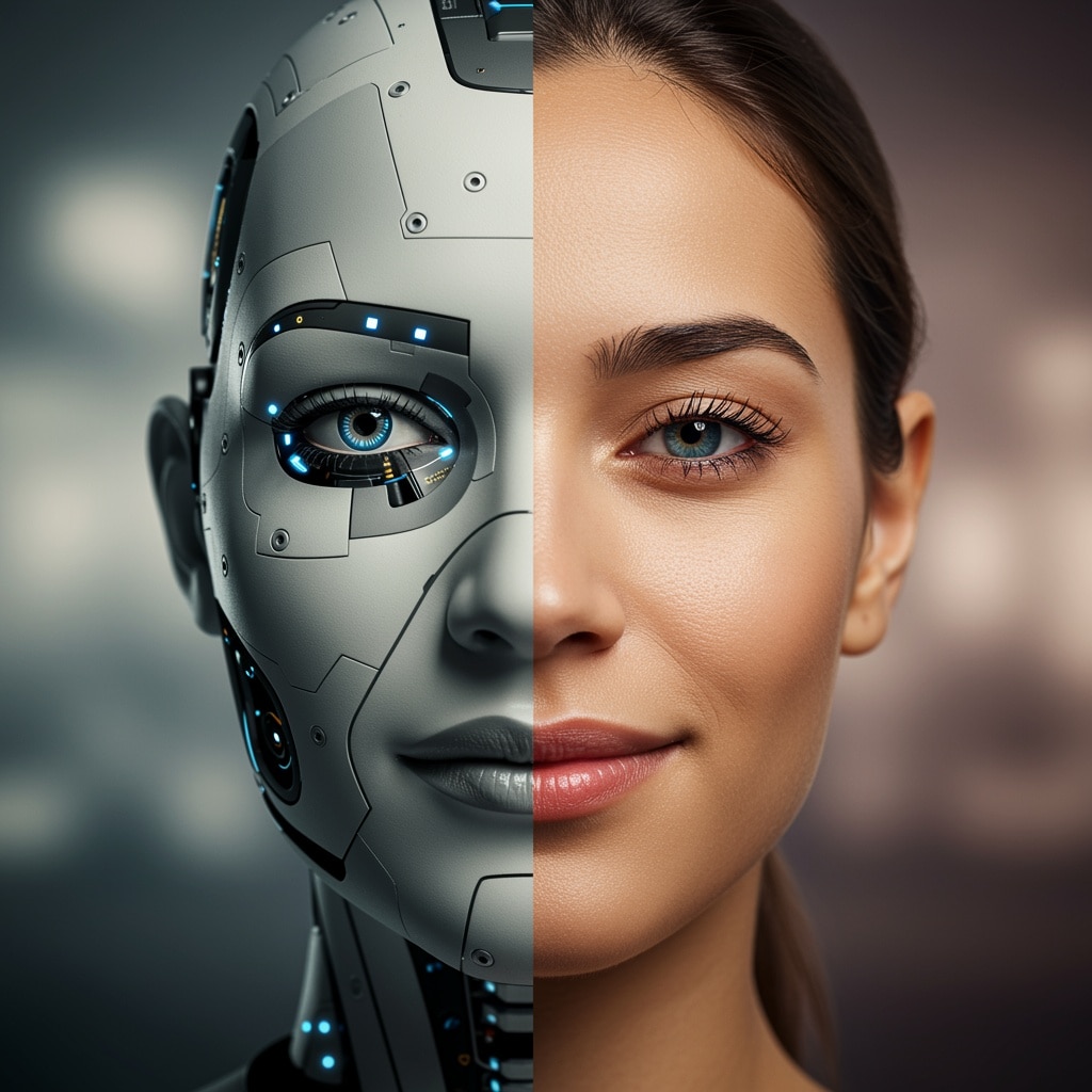 Half robot - half mens. Afbeelding: Shutterstock AI.