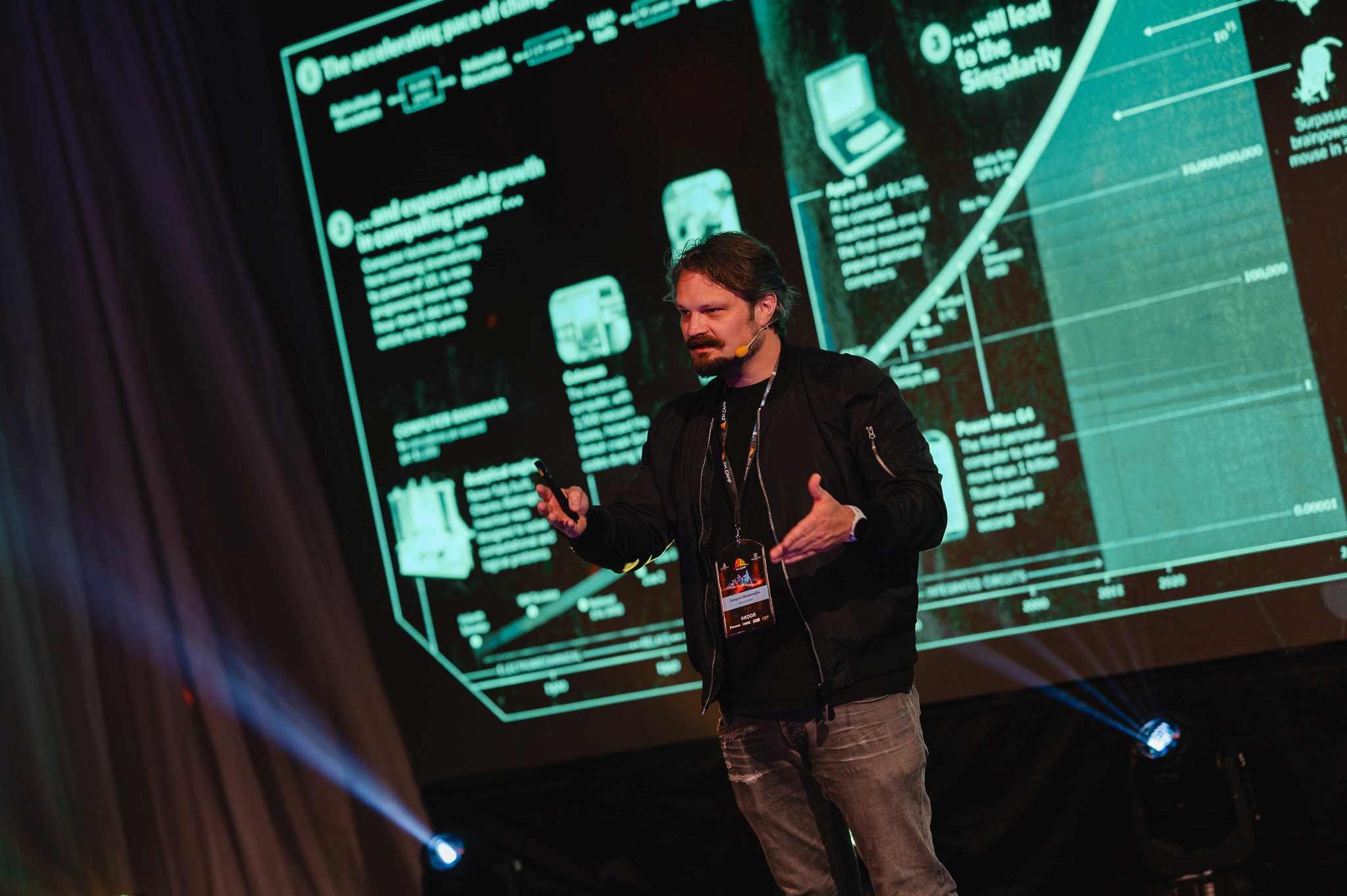 Aragorn Meulendijks. Aragorn Meulendijks tijdens de Masterclass AI voor Businessleaders.