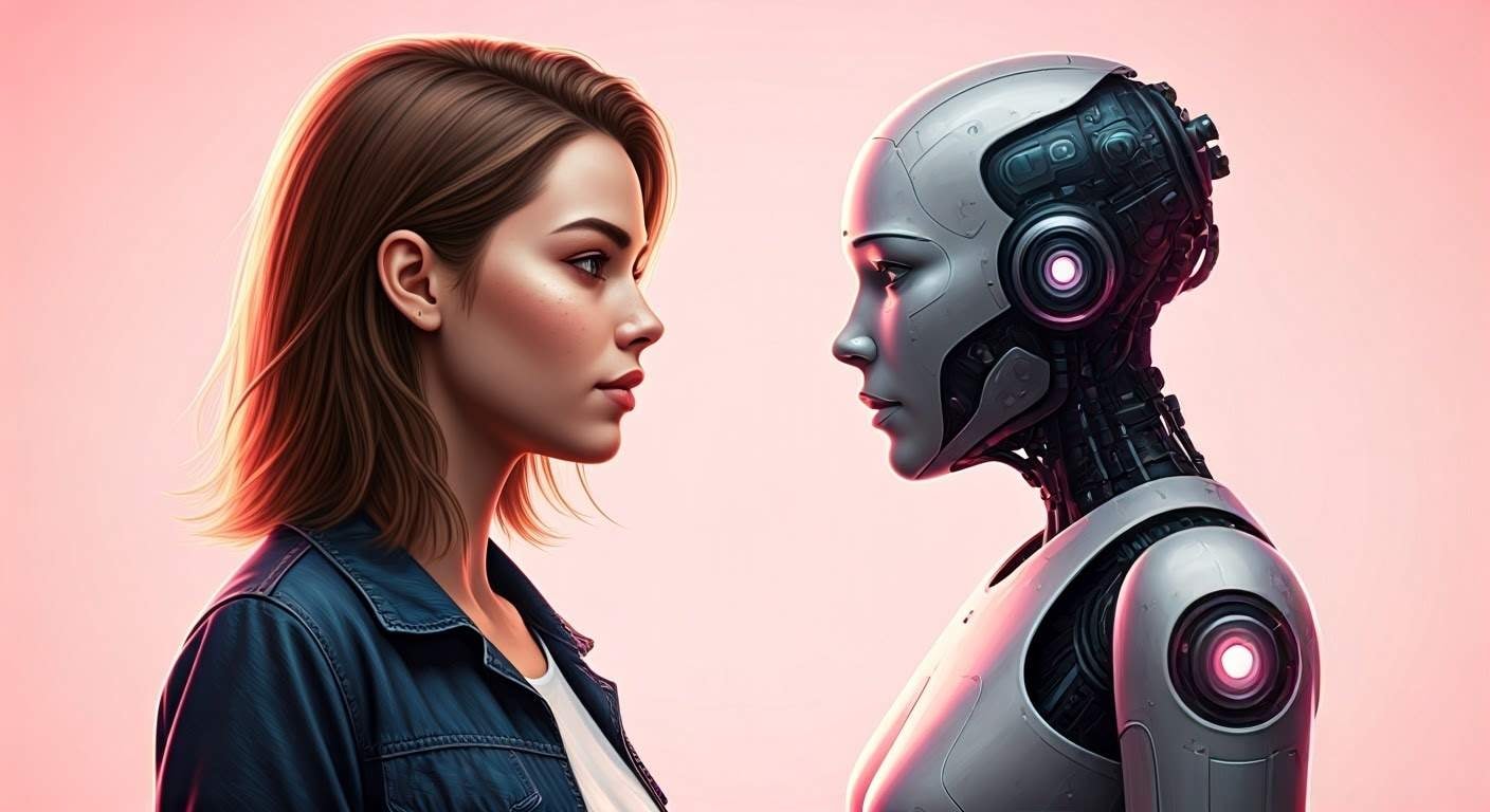 Gen Z date met AI en bouwt aan de toekomst, maar weet nauwelijks waarop die rust - schrijft Silicon Valley-CEO Wibe Wagemans. Gen Z date met AI en bouwt aan de toekomst, maar weet nauwelijks waarop die rust, schrijft Silicon Valley-CEO Wibe Wagemans. Afbeelding: Shutterstock/AI.