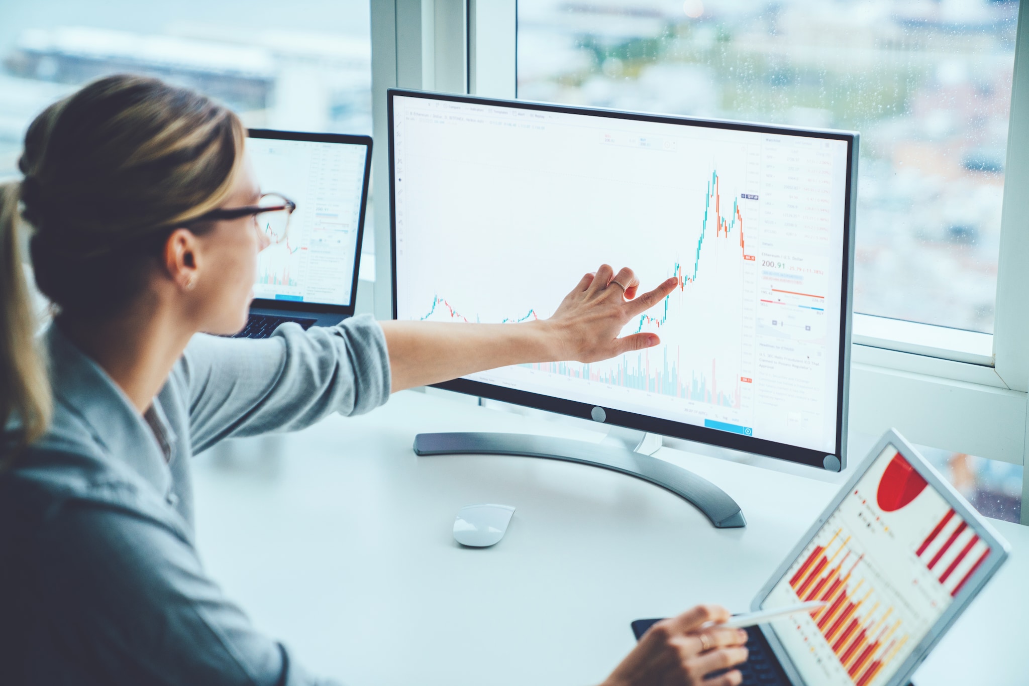 Werken met data. Beeld: BusinessWise Werken met data. Beeld: BusinessWise