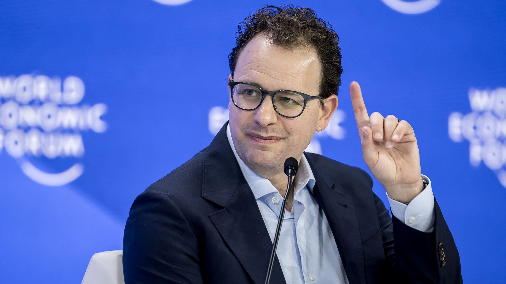 CEO Dario Amodei van Anthropic. CEO Dario Amodei van Anthropic waarschuwt voor de effecten van AI, vooral voor starters op de banenmarkt. Foto: Getty Images