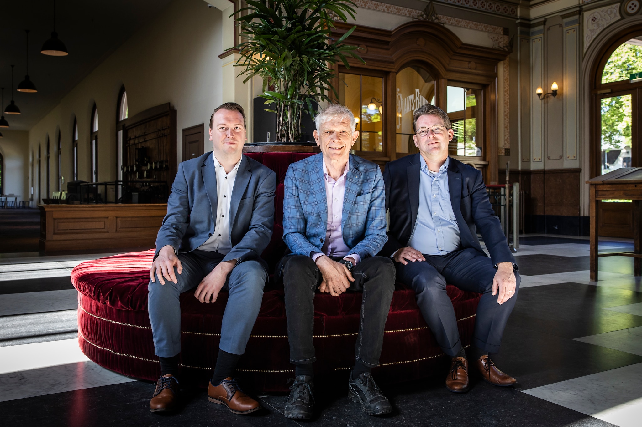 Tim van Eijk (Scholt Energy), Theo Jongeling (Weert Energie) en Martijn Schouten (Attero) Foto: Dingena Mol. Tim van Eijk (Scholt Energy), Theo Jongeling (Weert Energie) en Martijn Schouten (Attero) Foto: Dingena Mol.