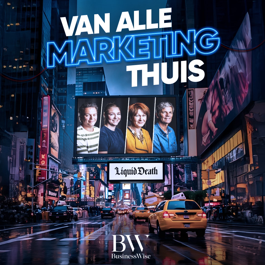 Van alle marketing thuis: de absurdistische reclames van Liquid Death. Beeld: BusinessWise Van alle marketing thuis: de absurdistische reclames van Liquid Death. Beeld: BusinessWise