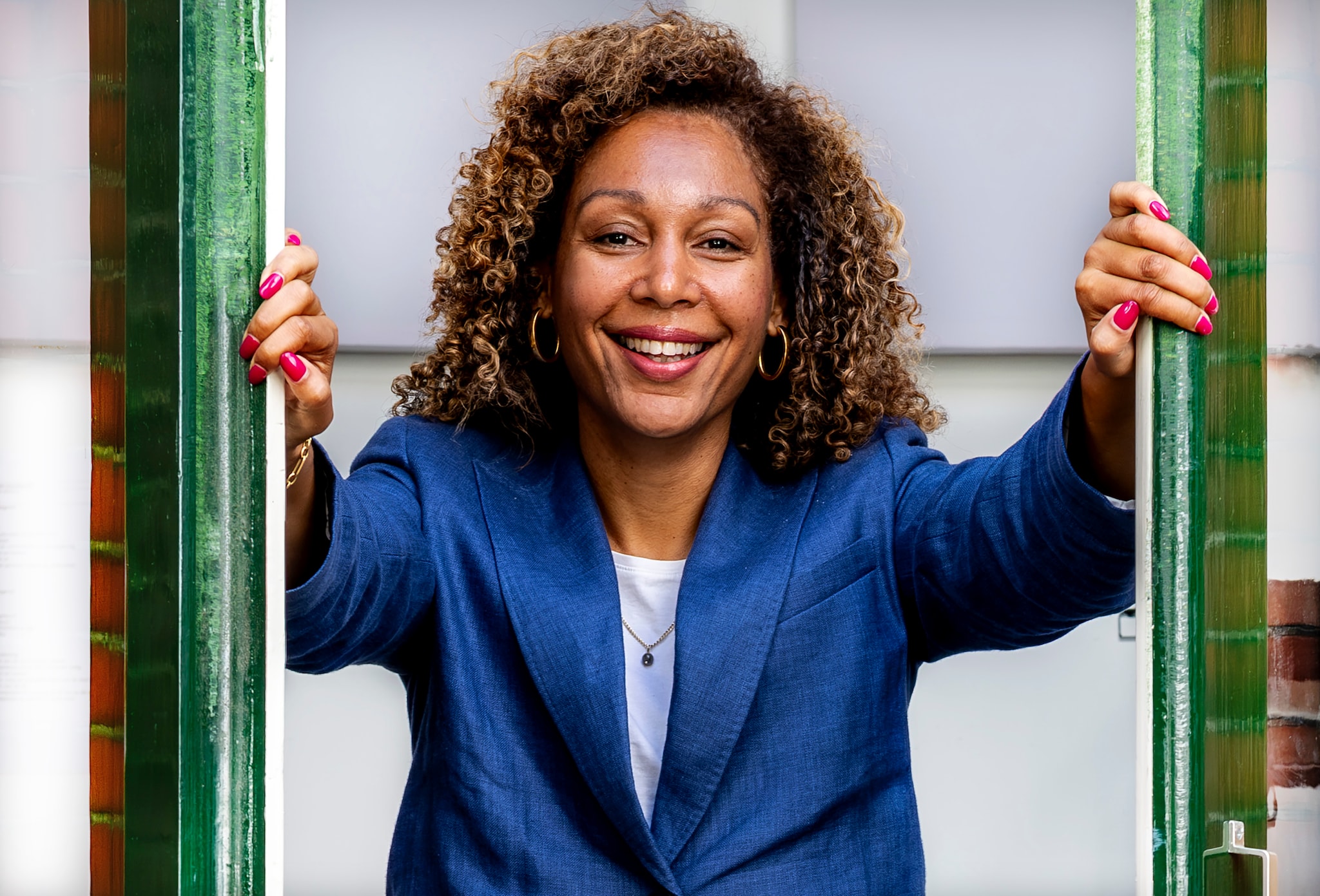 Opdrachtnummer NL20250803-5033Portret van Nathalie van Berkel D66fFoto ; Pim Ras Pim Ras Fotografie