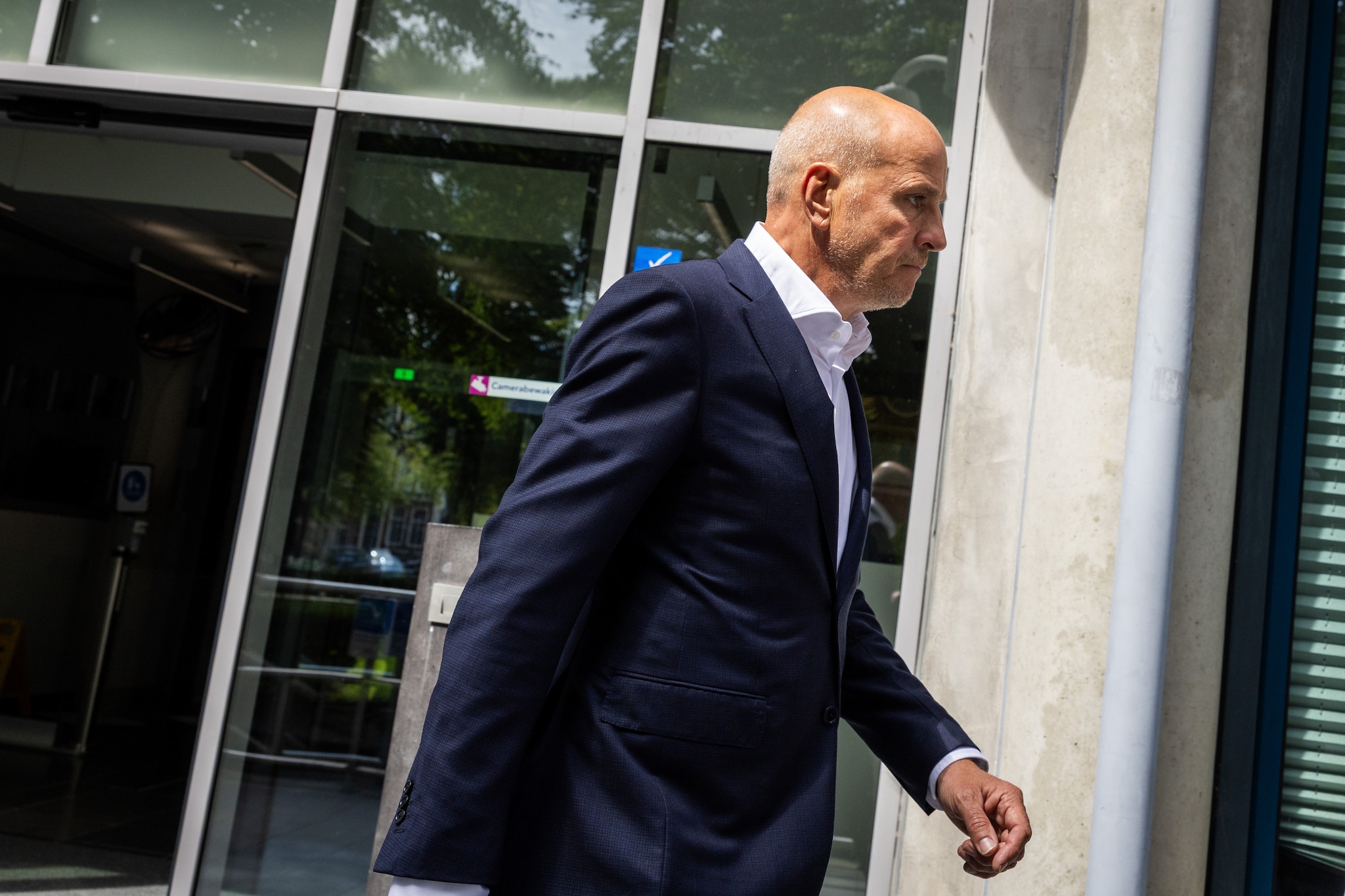 Frits van Eerd verlaat de rechtbank na de uitspraak in de zaak tegen oud-topman van Jumbo. Foto: ANP Frits van Eerd verlaat de rechtbank na de uitspraak in de zaak tegen oud-topman van Jumbo. Foto: ANP