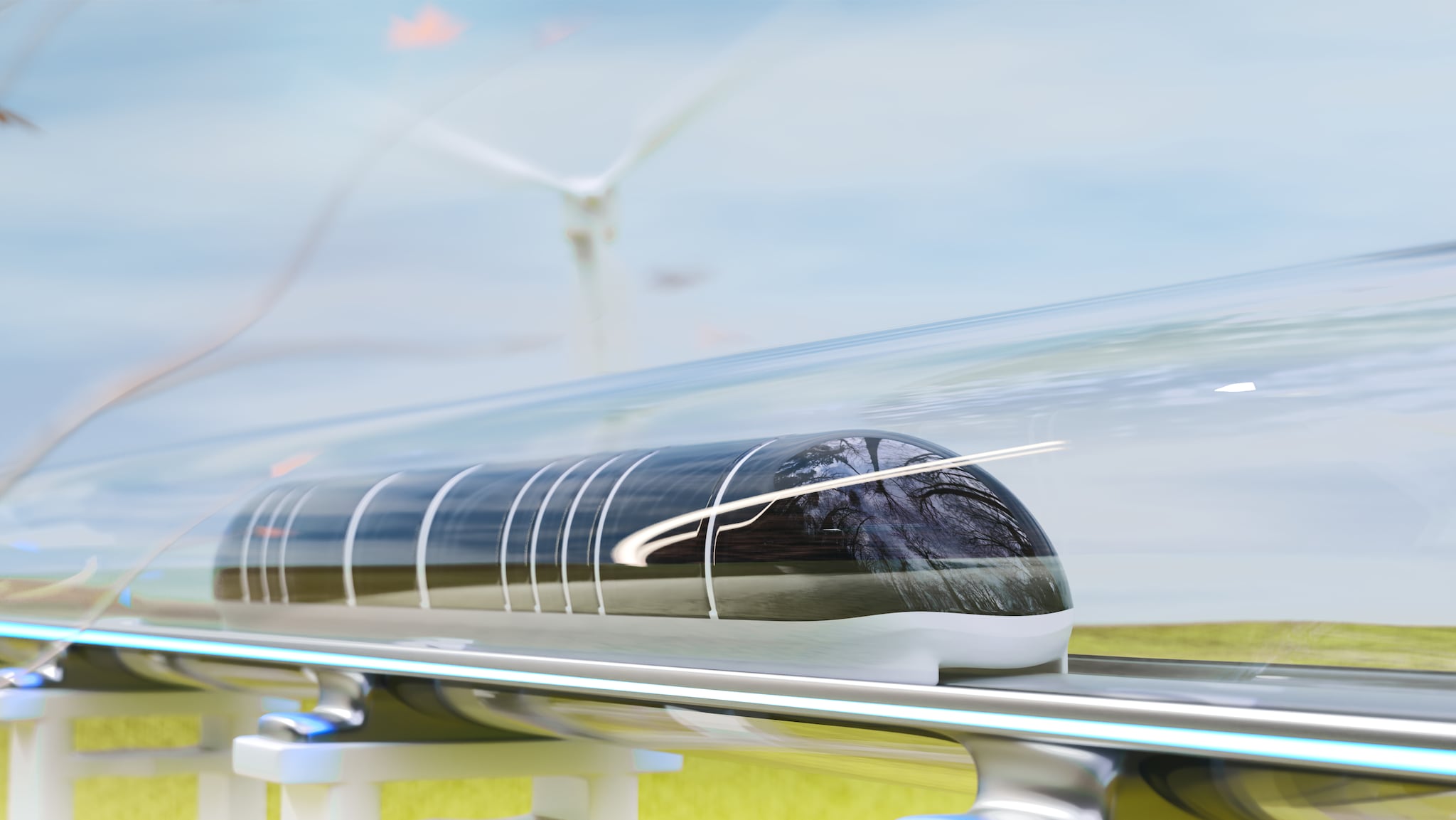 Is de hyperloop de toekomst? Beeld: Shutterstock Is de hyperloop de toekomst? Beeld: Shutterstock