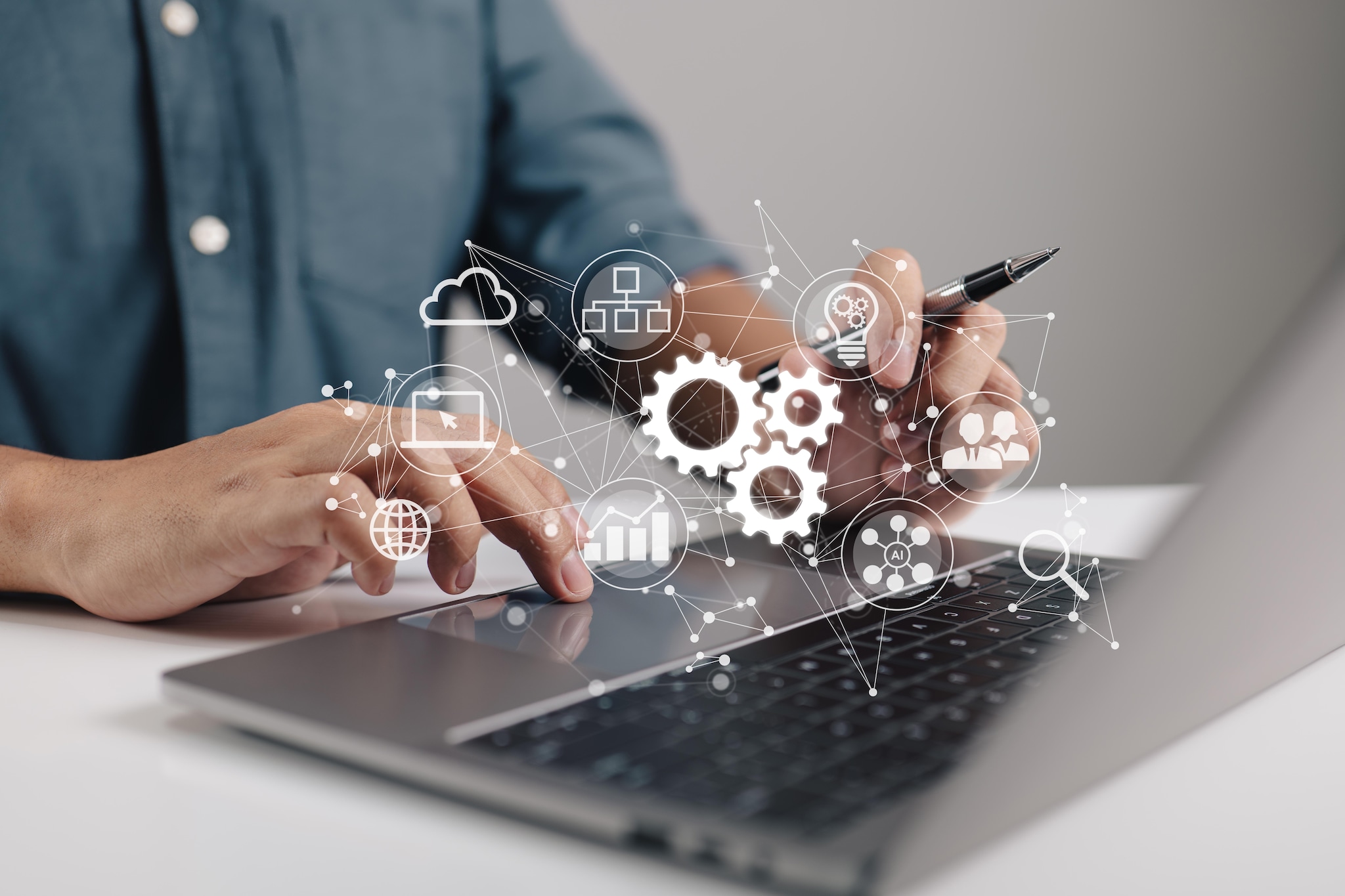 Technologie zorgt volgens Louis Goulmy niet automatisch tot hogere productiviteit. Foto: Shutterstock Technologie zorgt volgens Louis Goulmy niet automatisch tot hogere productiviteit. Foto: Shutterstock