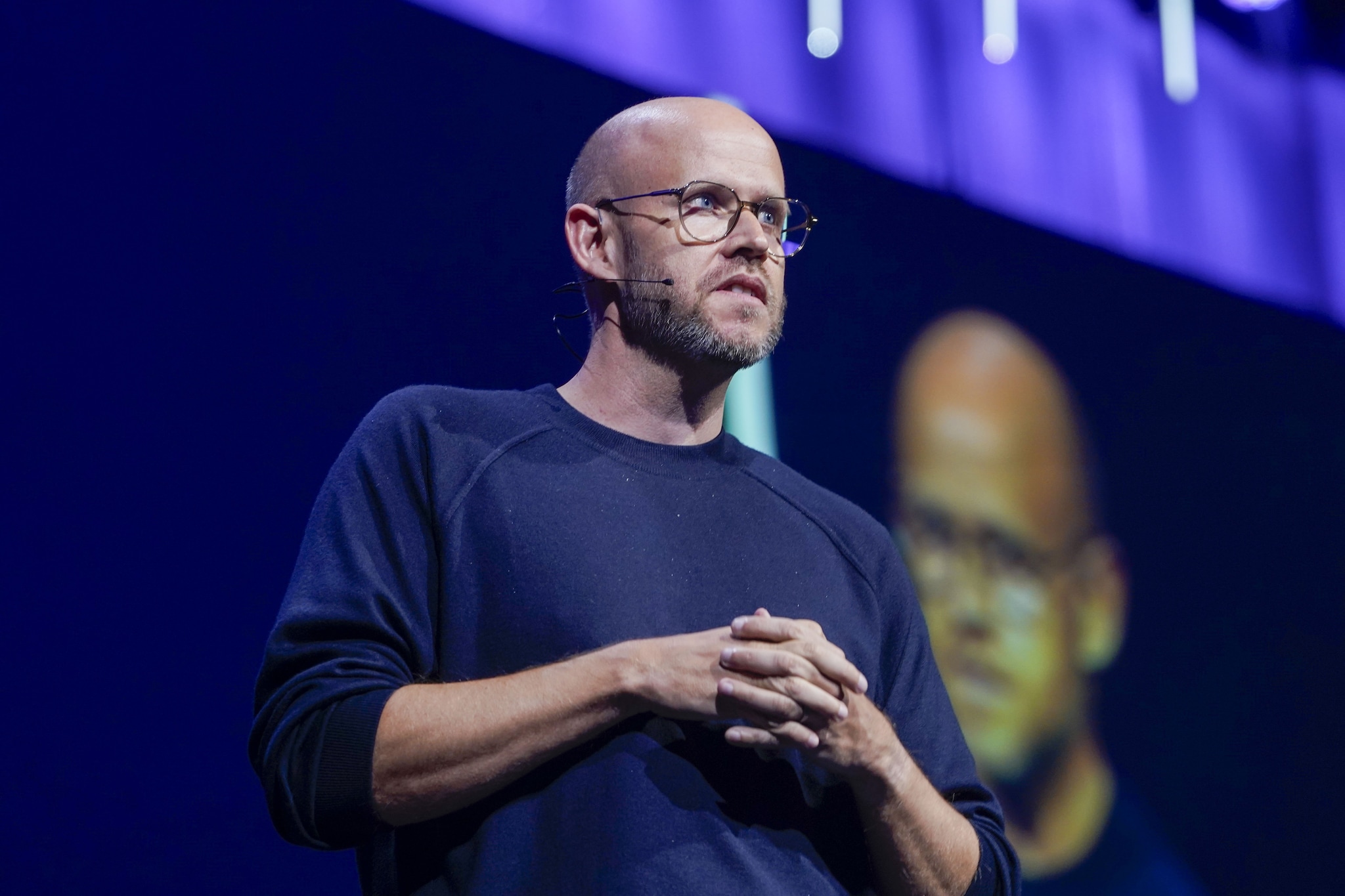 Oslo 20240109.
Founder and CEO of Spotify, Daniel Ek during the Business Association's annual conference in Oslo Spektrum.
Photo: Terje Pedersen / NTB Daniel Ek, CEO en co-founder van Spotify treedt terug, Foto: ANP / NTB Scanpix Norway