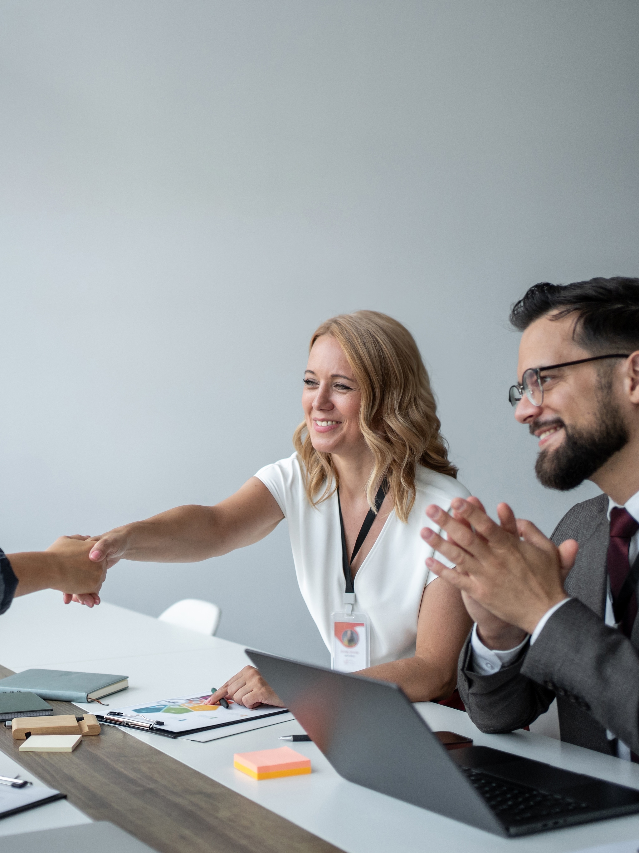 managers doen bij een sollicitatiegesprek maar wat