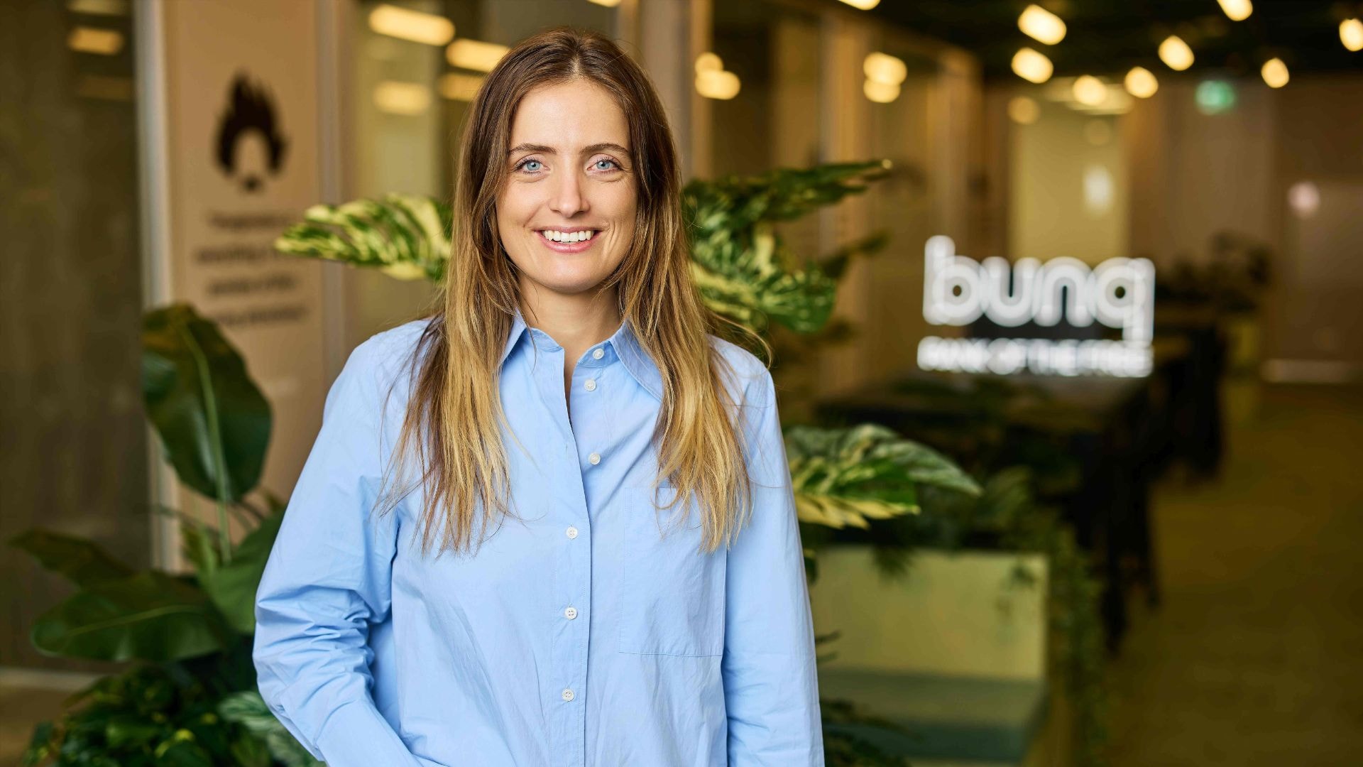 Bianca Zwart van bunq. Bianca Zwart, CSO bij bunq: ‘Als Nederland op het wereldtoneel wil blijven meespelen, is er behoefte aan duidelijkheid en visie. En niet aan voortdurend kleine beleidsaanpassingen’. Foto: bunq.