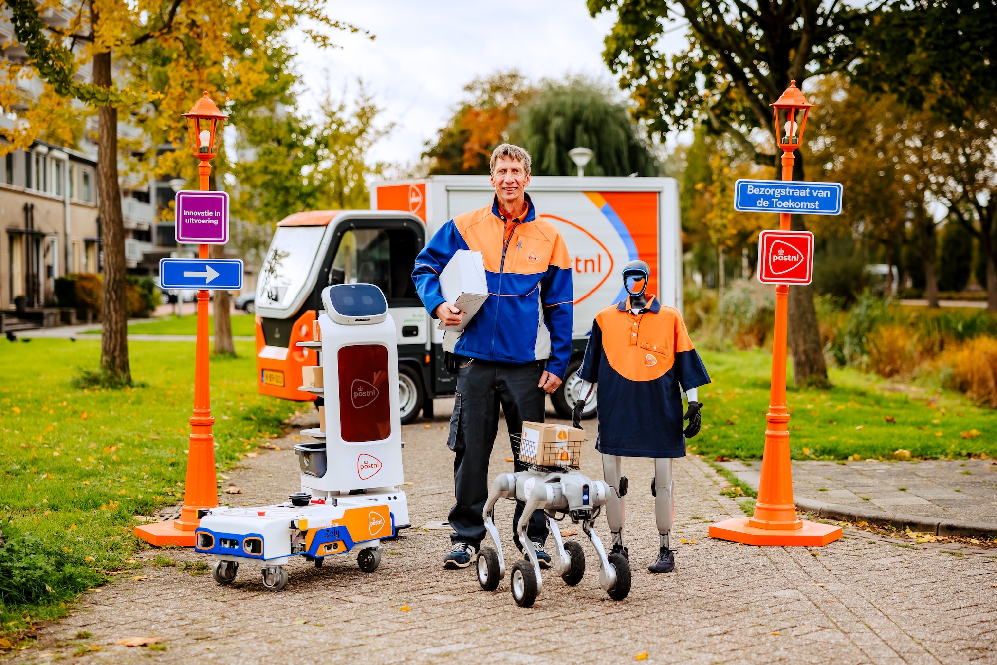 PostNL experimenteert met robotbezorgers. Foto: PostNL PostNL experimenteert met robotbezorgers. Foto: PostNL