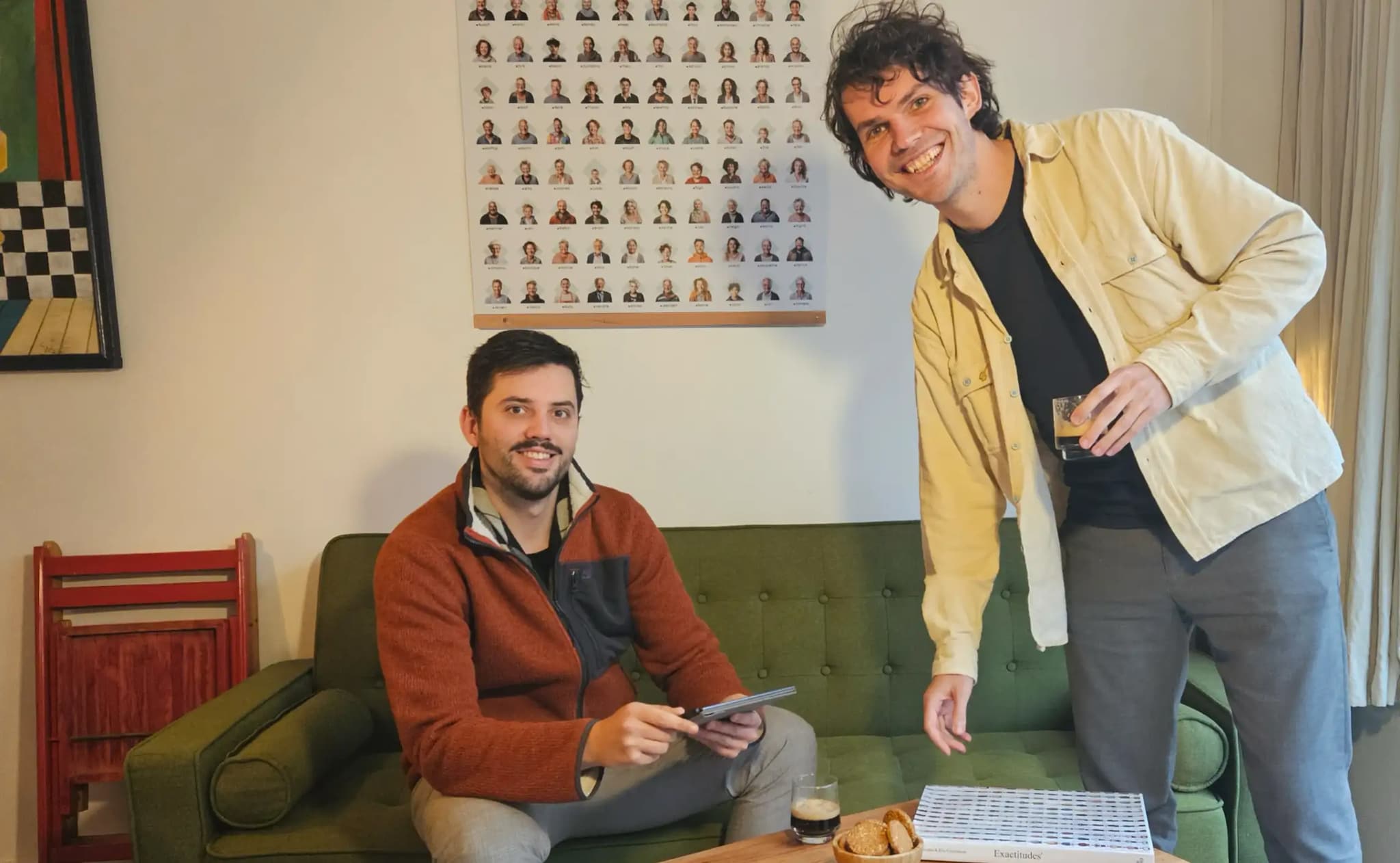 Luc van den Boogaart (links) en Jens Hellewaard (rechts). Foto: Het Volksportret Luc van den Boogaart (links) en Jens Hellewaard (rechts). Foto: Het Volksportret