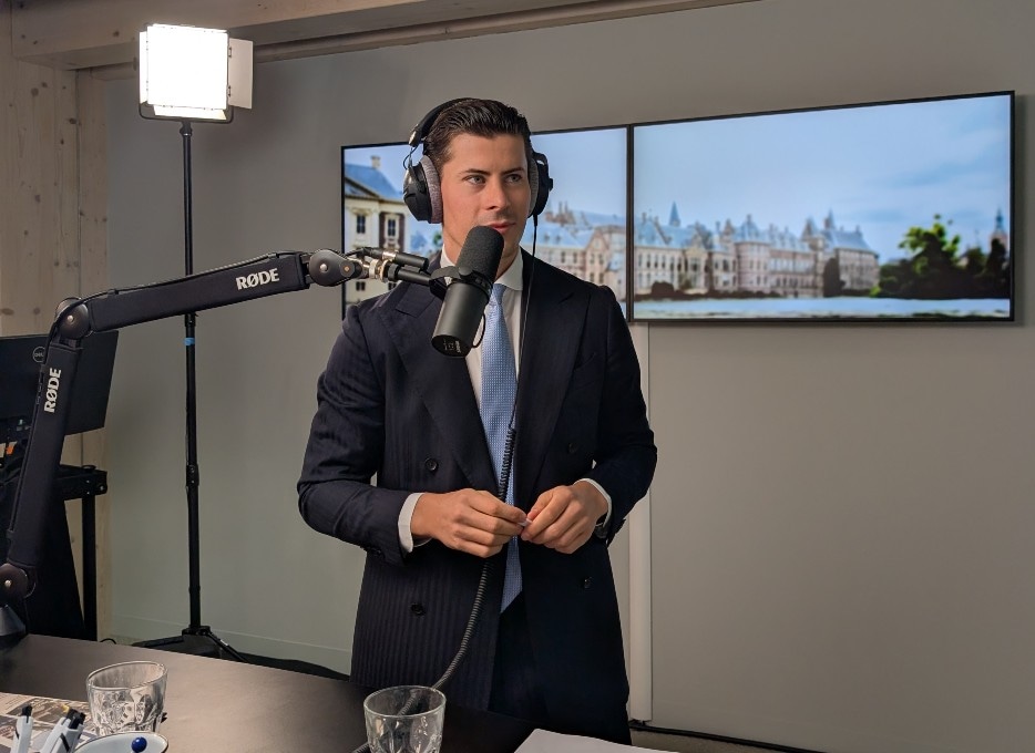 Philippe Schijns, kandidaat-Kamerlid voor JA21 te gast in de podcast Van zaken naar zetel van De Ondernemer en BusinessWise. BusinessWise