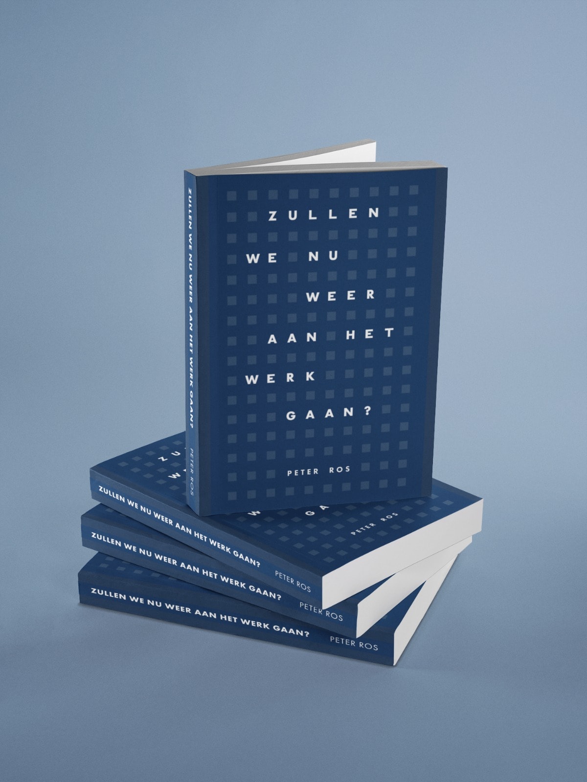 Het boek 'Zullen we nu weer aan het werk gaan?', geschreven door Peter Ros Het boek 'Zullen we nu weer aan het werk gaan?', geschreven door Peter Ros