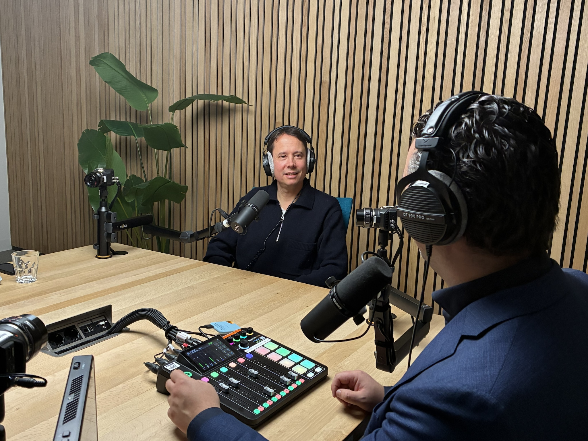 Don Ritzen in gesprek met presentator Olivier de Neve tijdens podcast BusinessWise BusinessWise