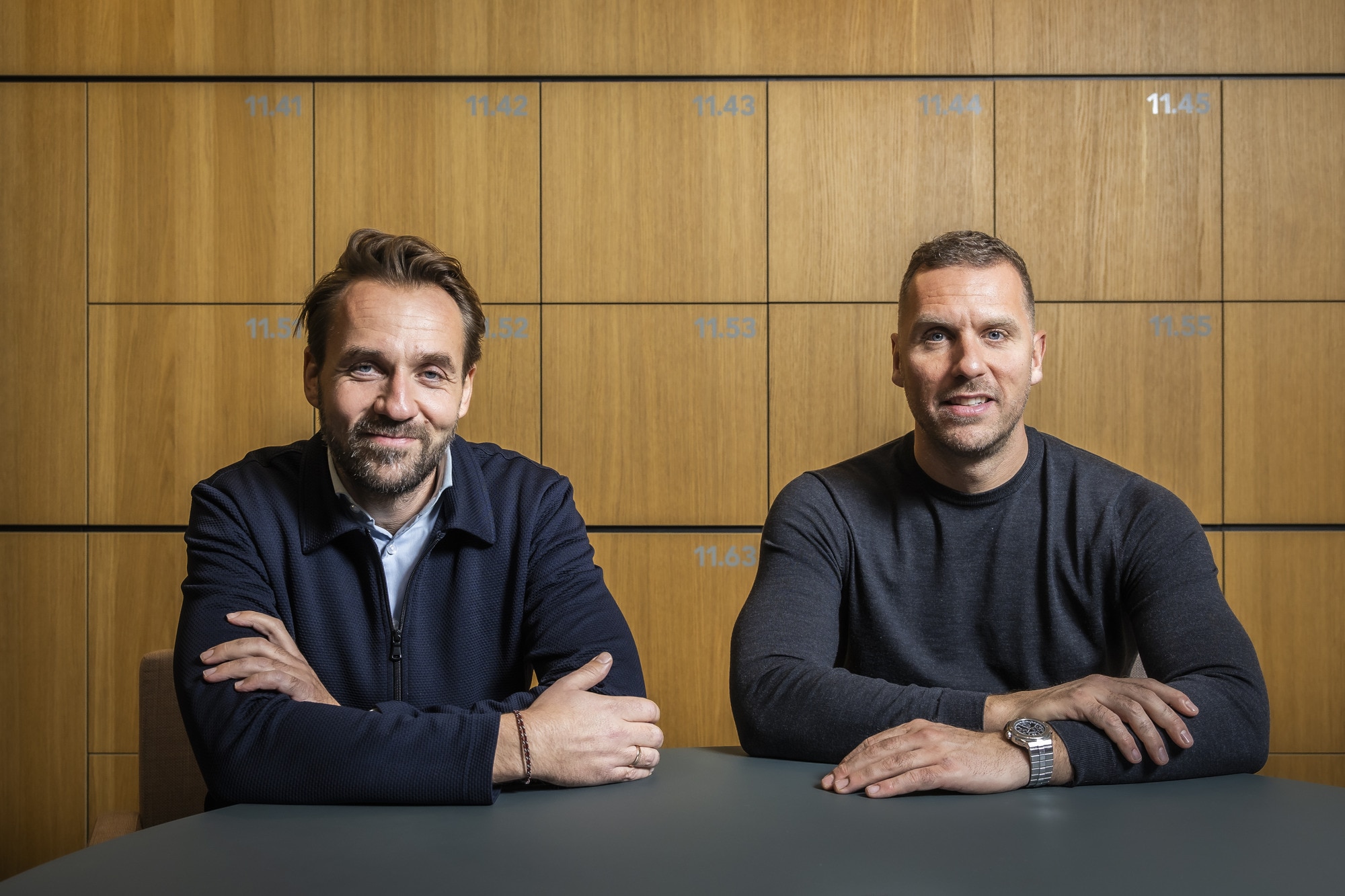 Sander de Klerk en Henry Jonker. Beeld: Dingena Mol Sander de Klerk en Henry Jonker (rechts). Foto: Dingena Mol