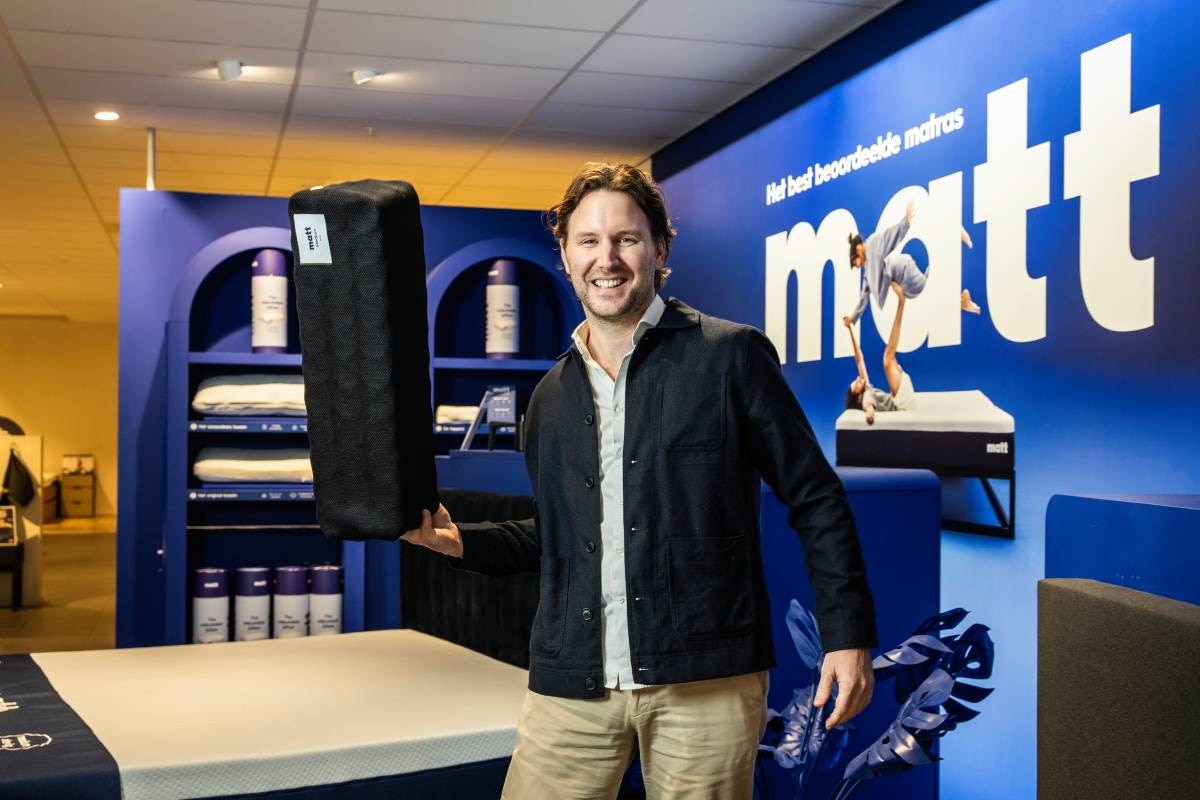 Joep Verbunt, oprichter van Matt Sleeps. Foto: Inge Dingena Mol Joep Verbunt, founder van Matt Sleeps. Foto: Inge Dingena Mol
