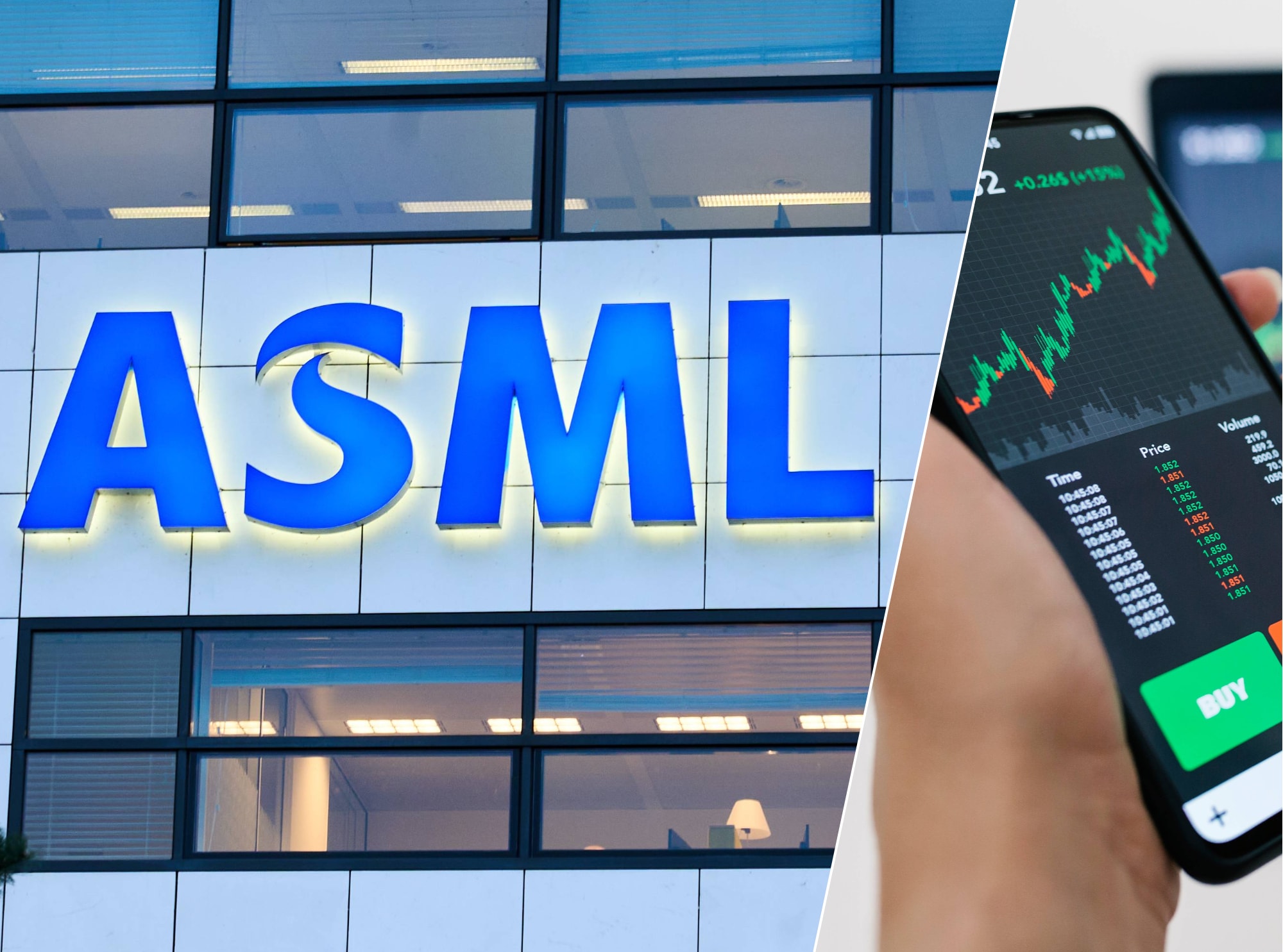 Serie Afgekocht ADR - ED20241206-0009 Veldhoven -  Gebouwen op de ASML-campus bij de Run 6000 / Wanneer is het beste moment om aandelen te kopen? Op deze drie signalen kun je best letten. Afbeelding: Thijn Vorstenbosch/AD/DCI Media/Getty Images