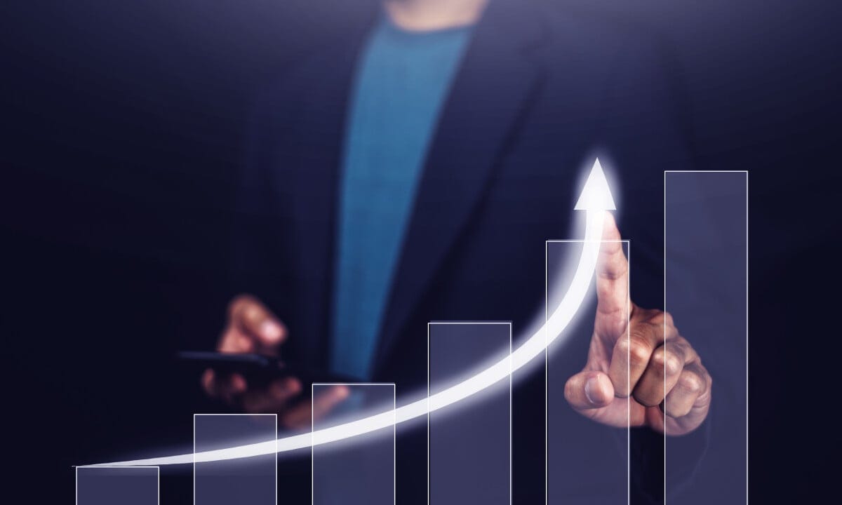 Stijgende lijn, winst, succes. Afbeelding: Shutterstock