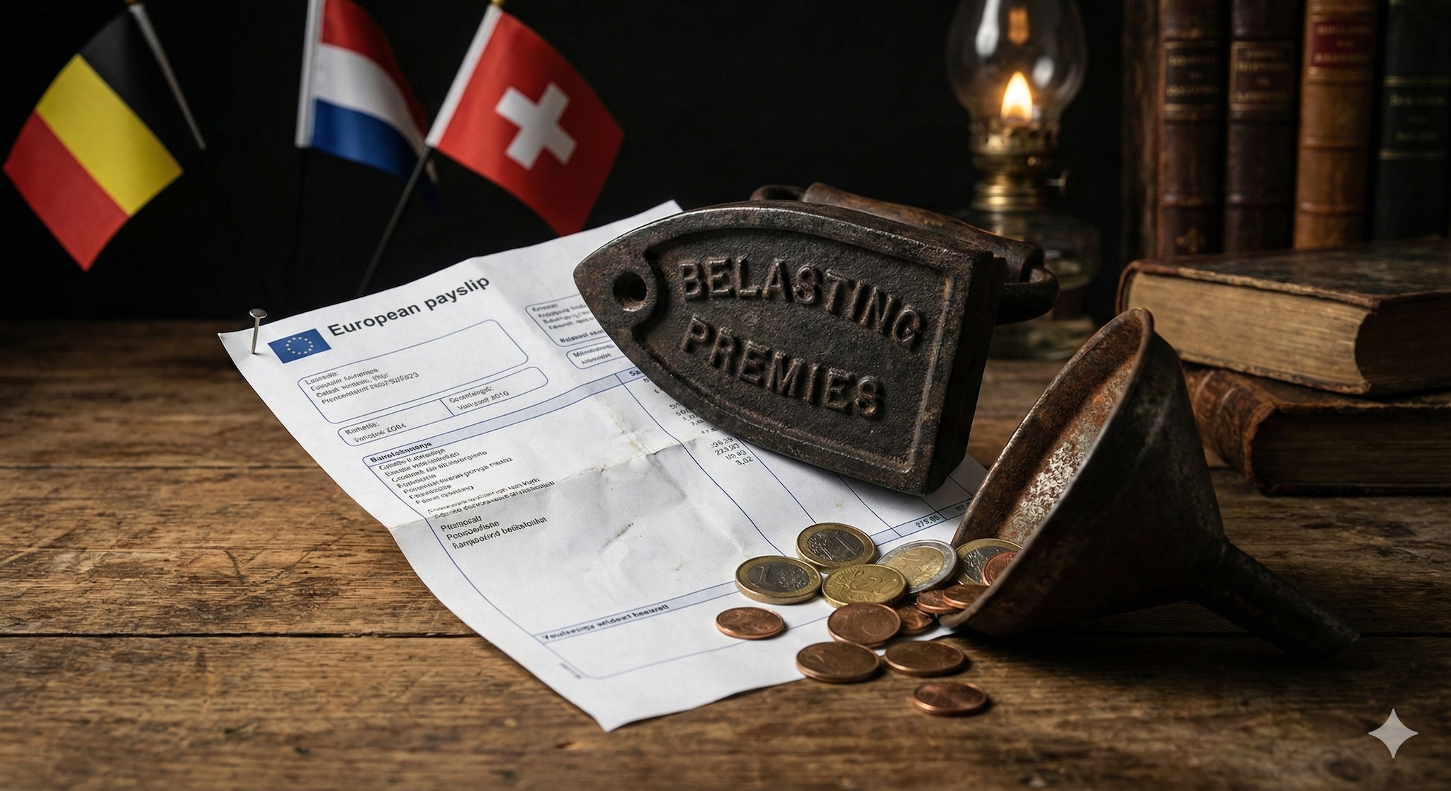 In welke Europese landen betalen werknemers het meest aan loonbelasting en premies? Beeld: gegenereerd met Google Gemini. In welke Europese landen betalen werknemers het meest aan loonbelasting en premies? Beeld: gegenereerd met Google Gemini.