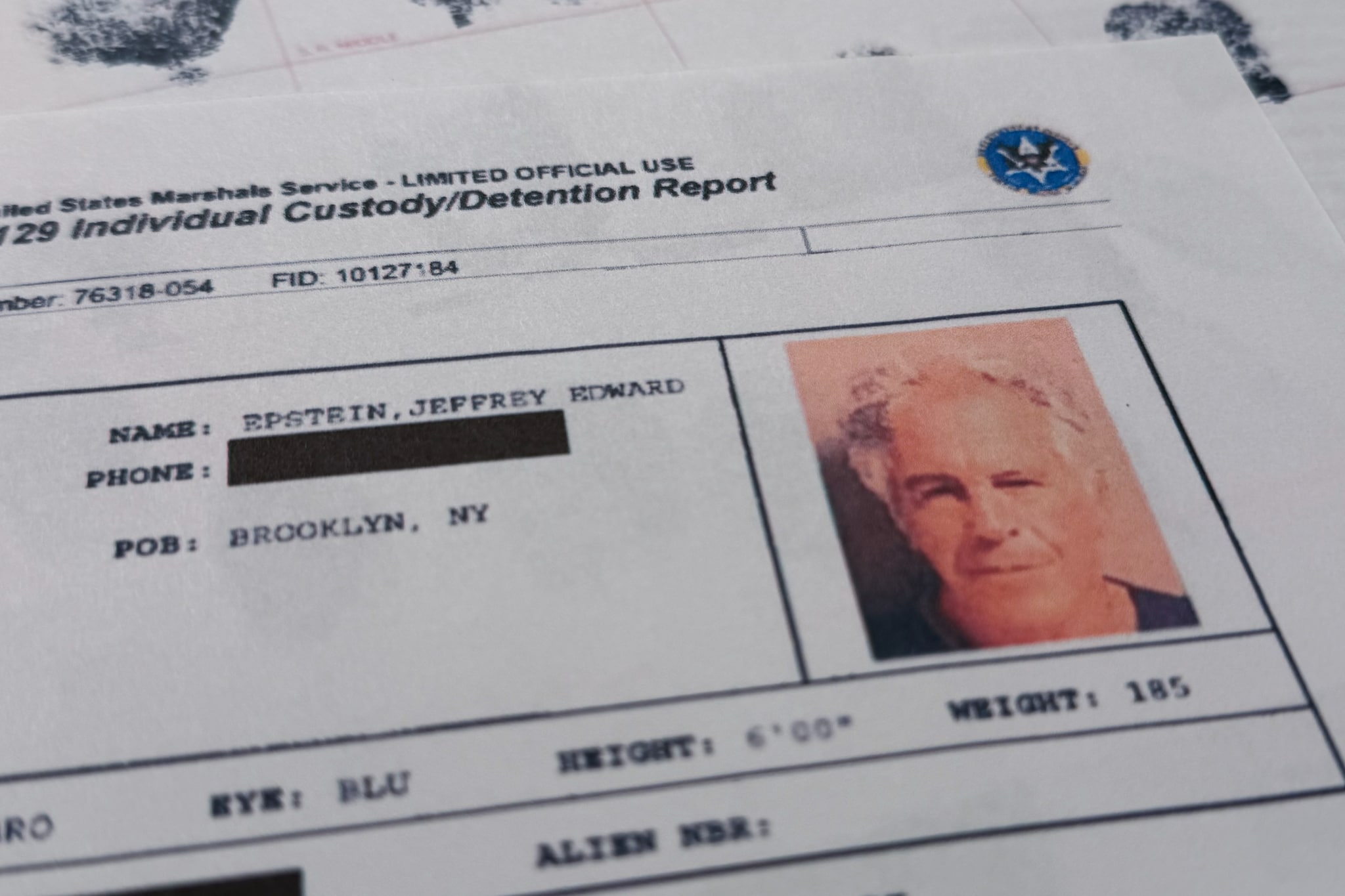 Een onderdeel van The Epstein Files. Foto: AP Een onderdeel van The Epstein Files. Foto: AP