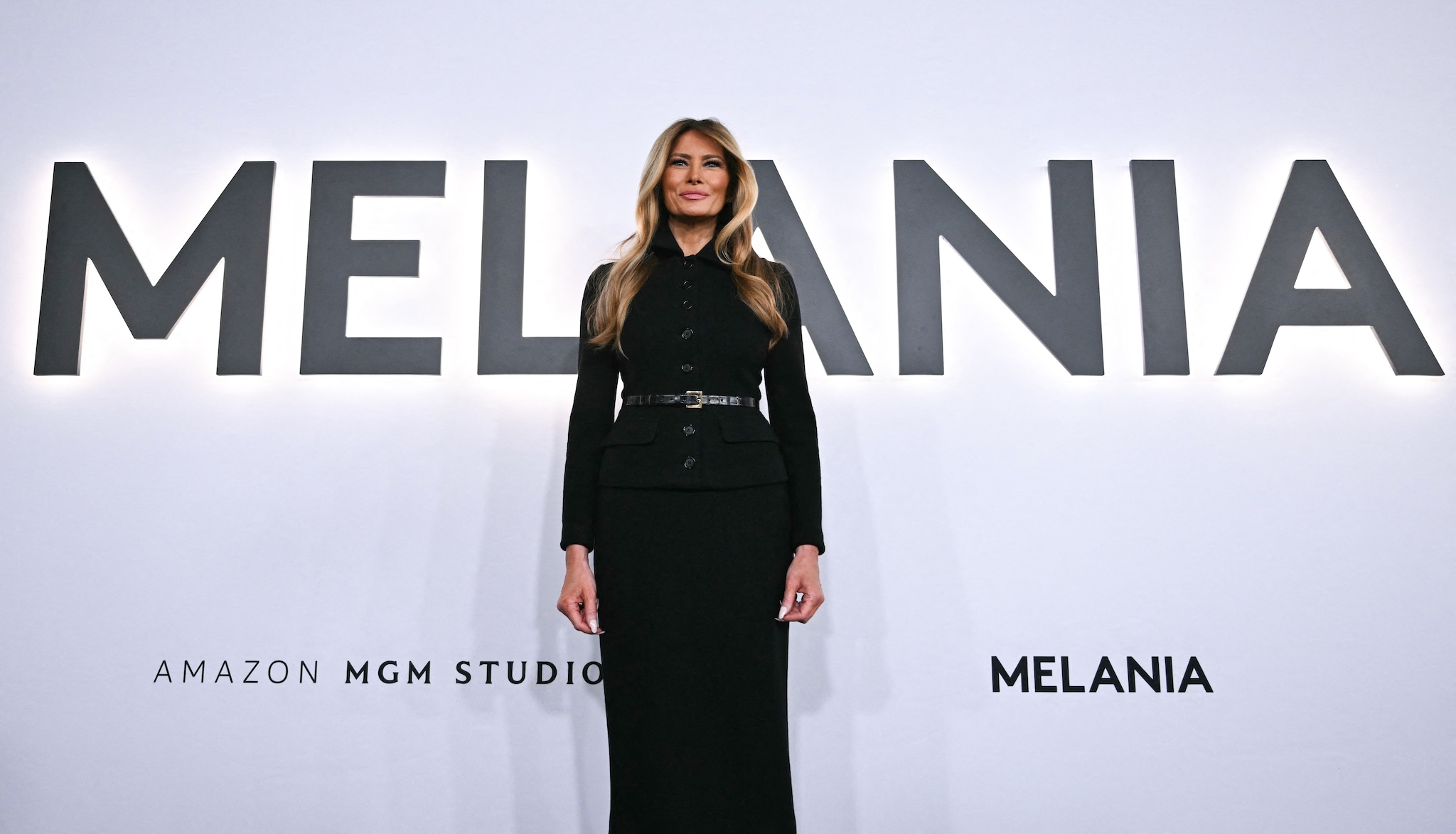 Melania Trump tijdens de première van MELANIA. Foto: ANP Melania Trump tijdens de filmpremière van Melania. waar tal van CEO’s, ook van Big Tech, bij aanwezig waren. Foto: ANP