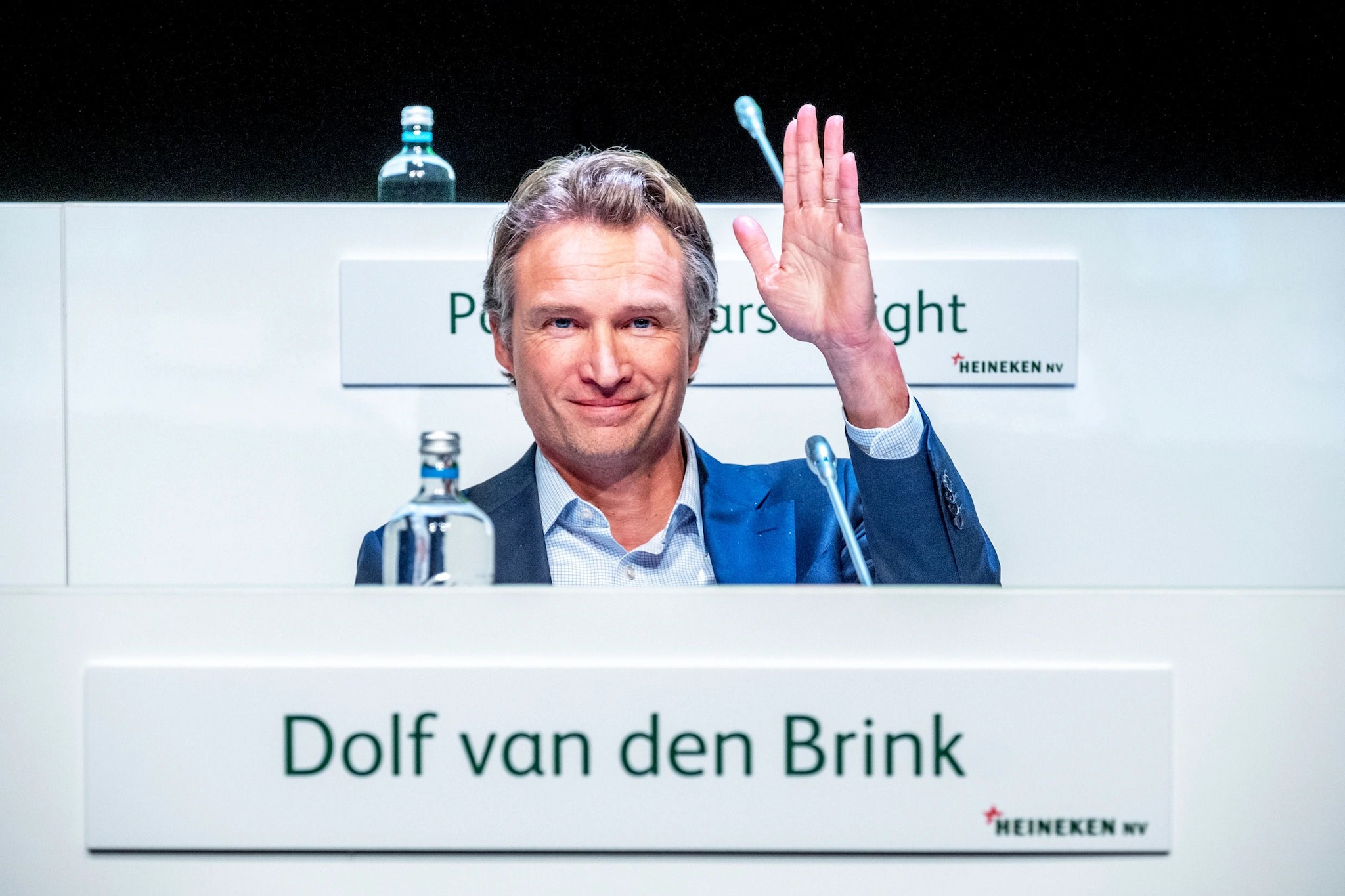 Dolf van den Brink, de vertrekkend CEO van Heineken. Dolf van den Brink, de vertrekkend CEO van Heineken. Foto: Raymond Rutting.