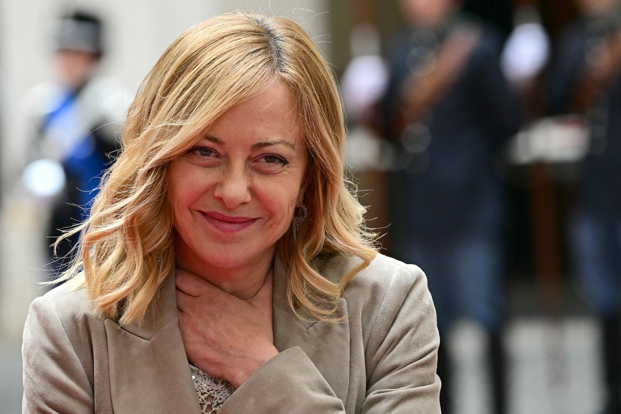 De Italiaanse premier Giorgia Meloni. Foto: ANP De Italiaanse premier Giorgia Meloni. Foto: ANP