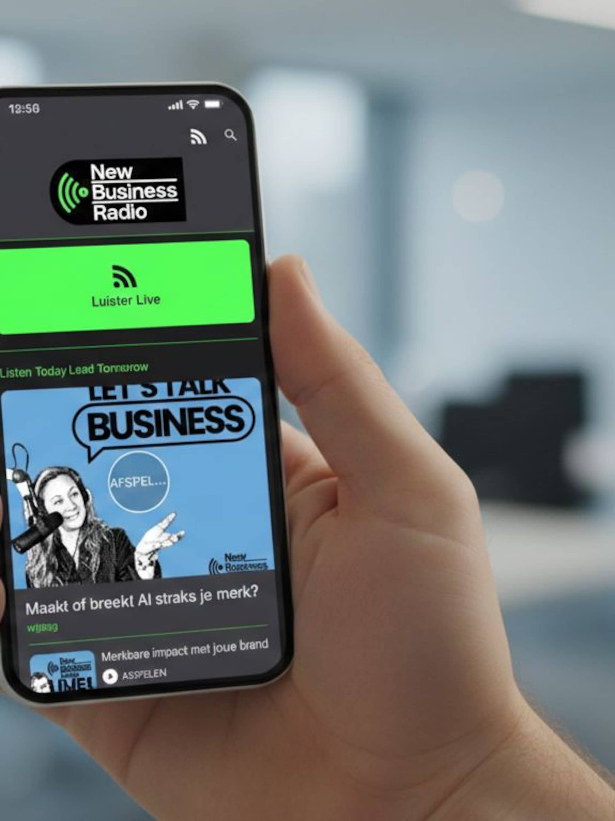 new business radio heeft nieuwe app ios