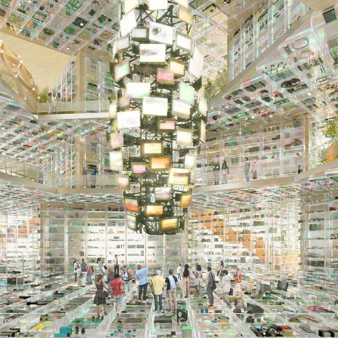 Een van de inzendingen voor Shift Landmark in Rotterdam.  Ecosistema Urbano